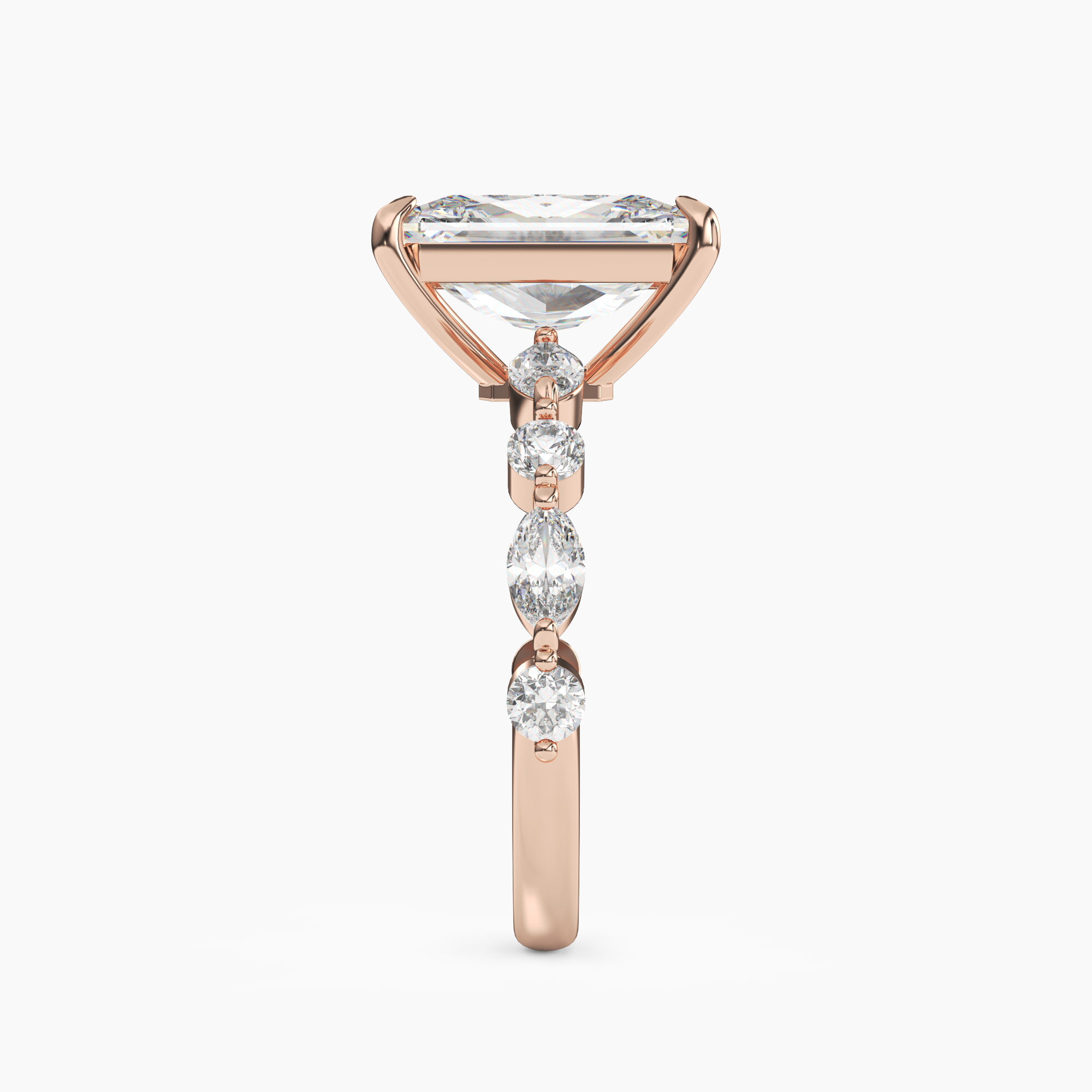 OBSER219 - Sonnet Radiant engagement ring setting view 9