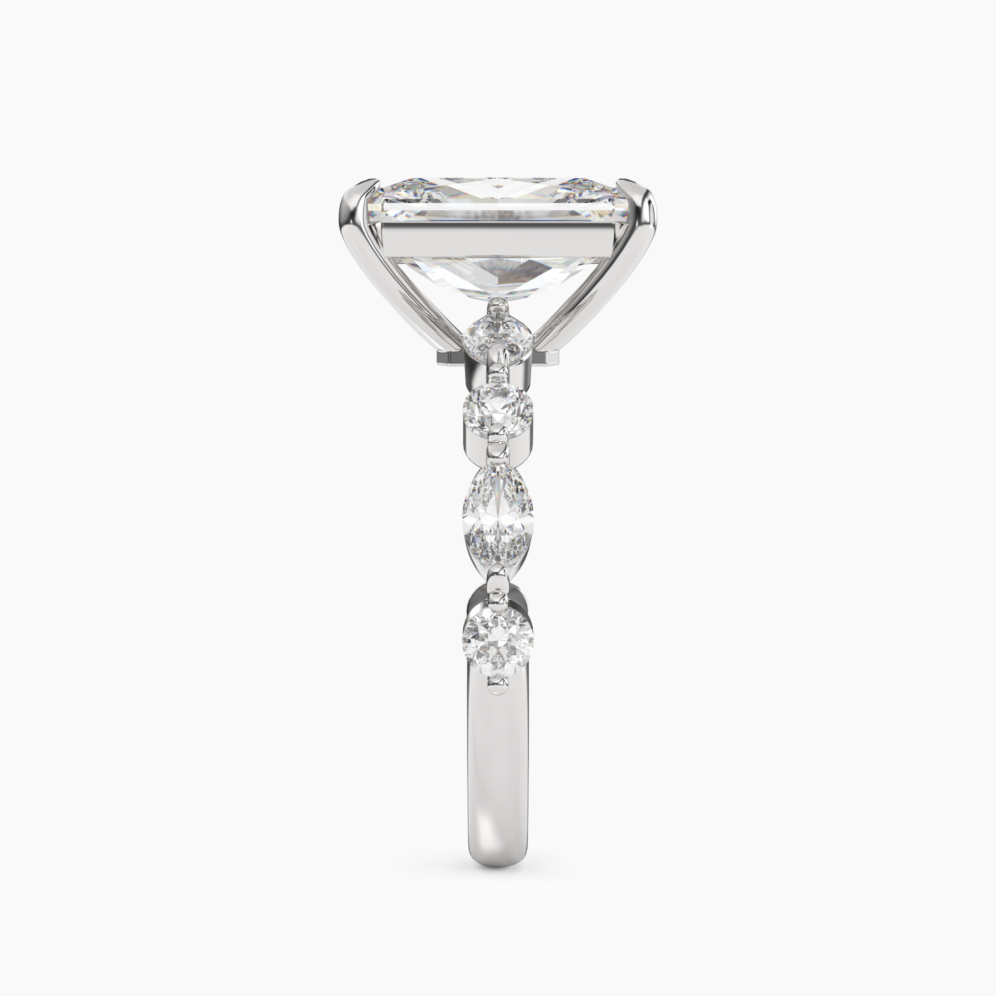 OBSER219 - Sonnet Radiant engagement ring setting view 3