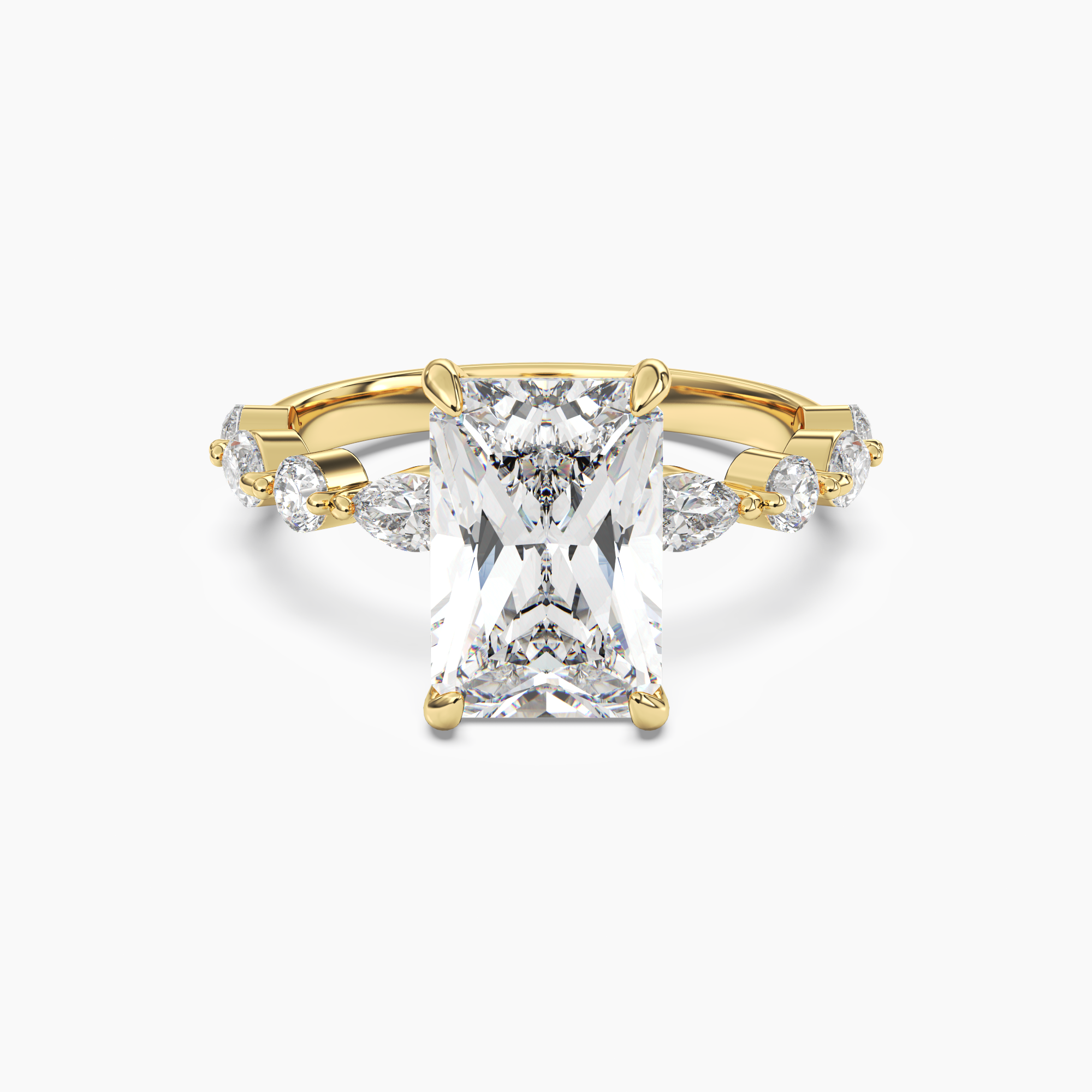OBSER219 - Sonnet Radiant engagement ring setting view 4