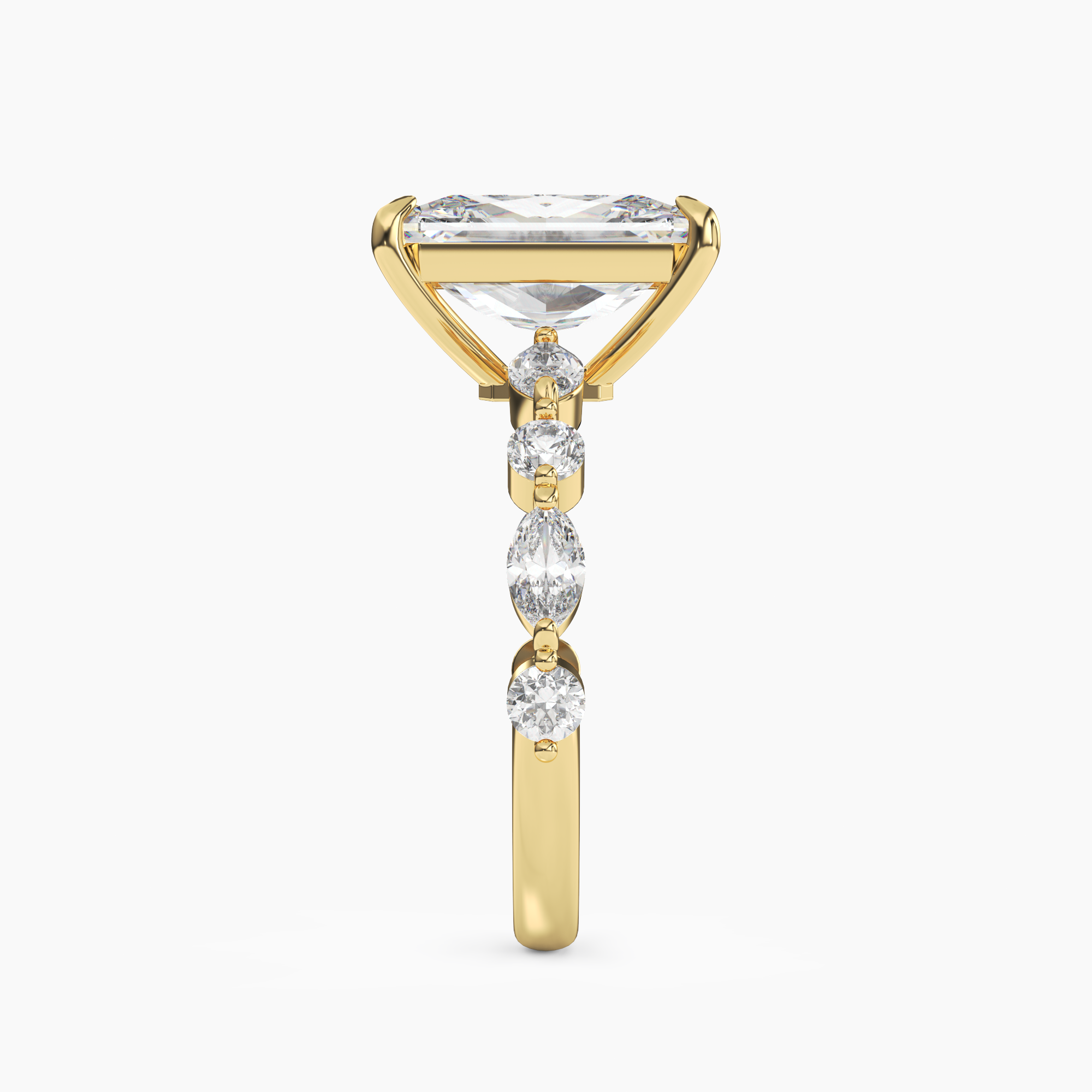 OBSER219 - Sonnet Radiant engagement ring setting view 6