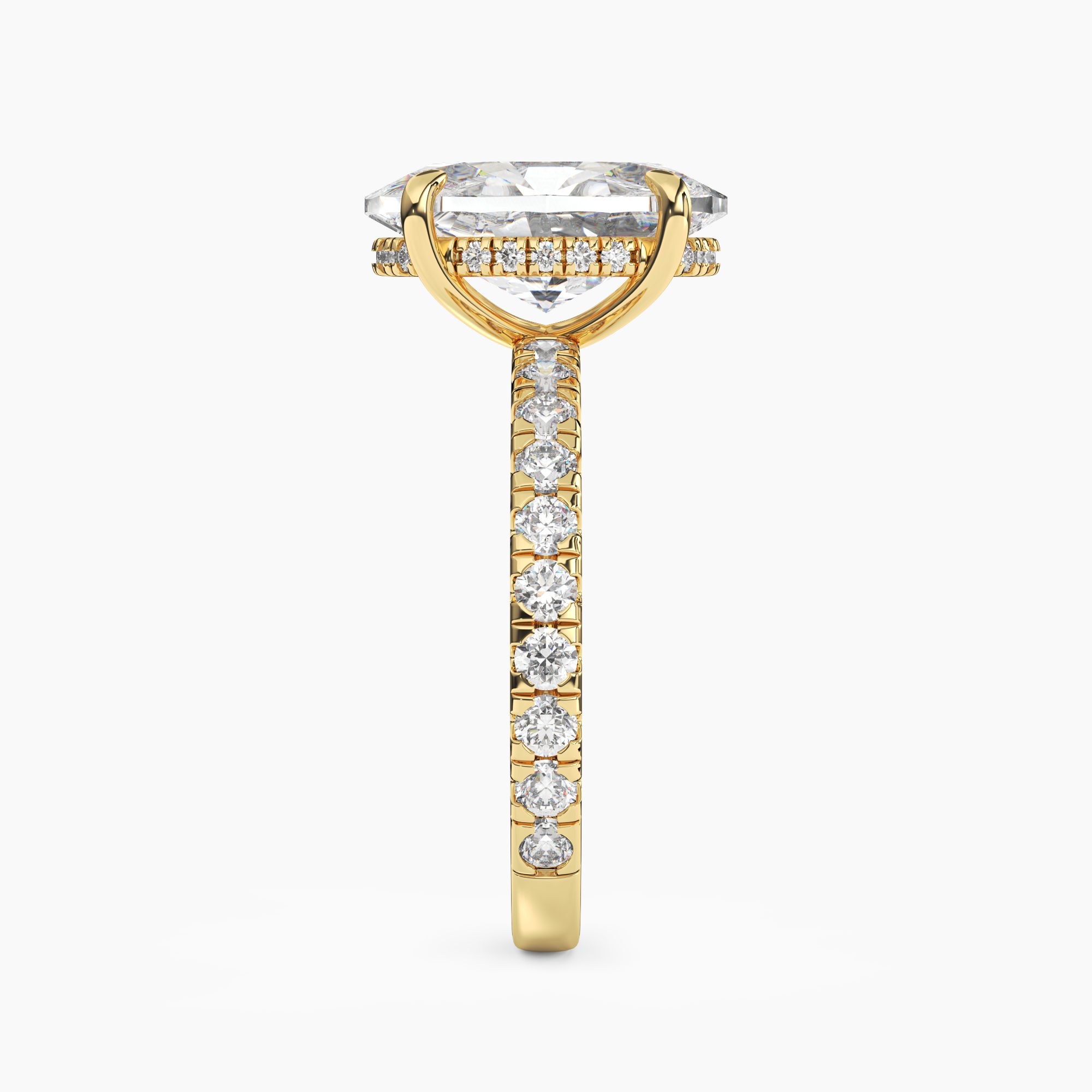 OBSER057 - Eclipse Oval engagement ring setting view 6