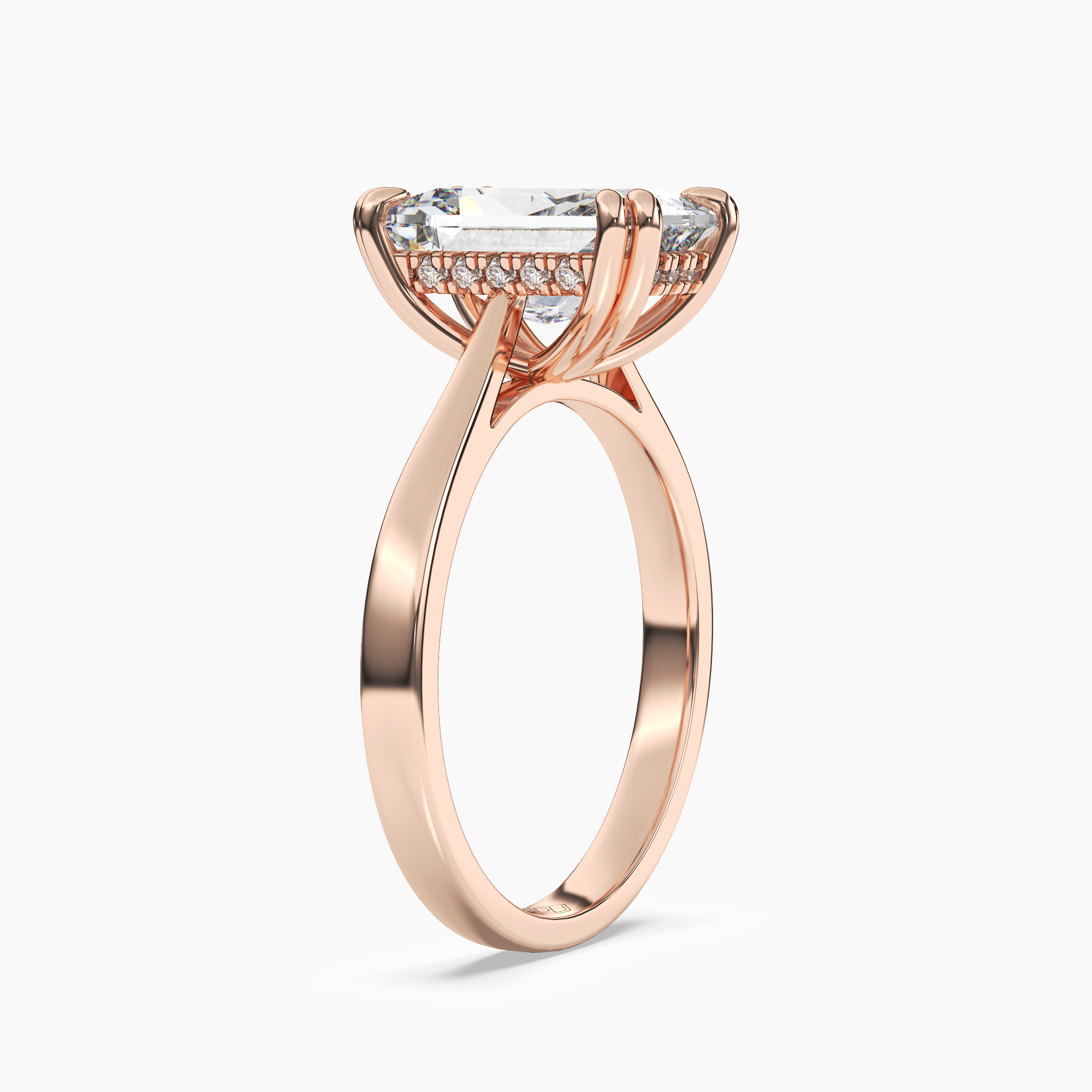 OBSER056 - Meadow Radiant engagement ring setting view 8