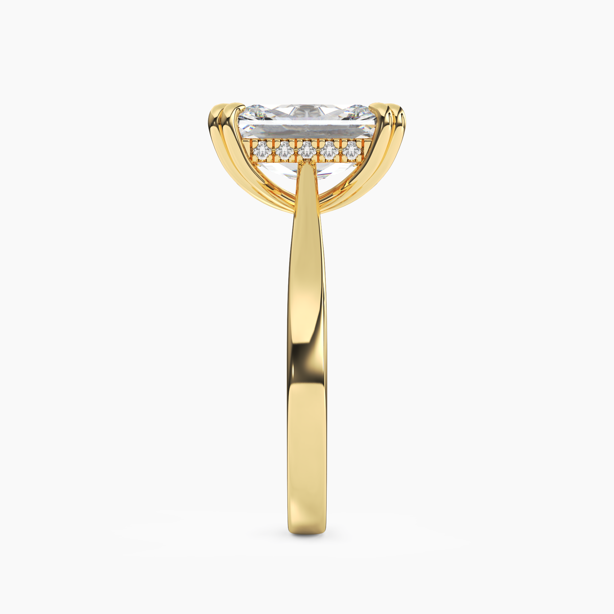 OBSER056 - Meadow Radiant engagement ring setting view 6
