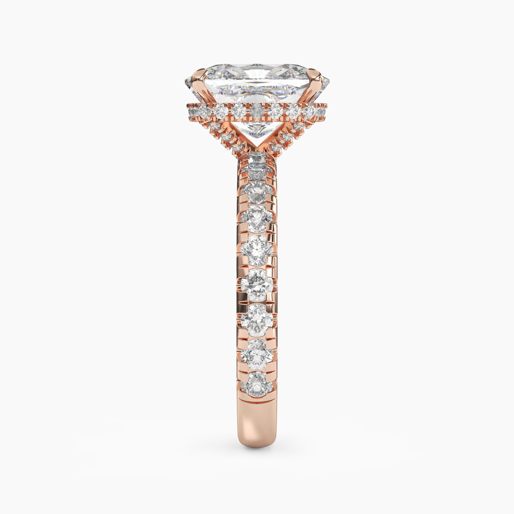 OBSER213 - Oasis Cushion engagement ring setting view 9
