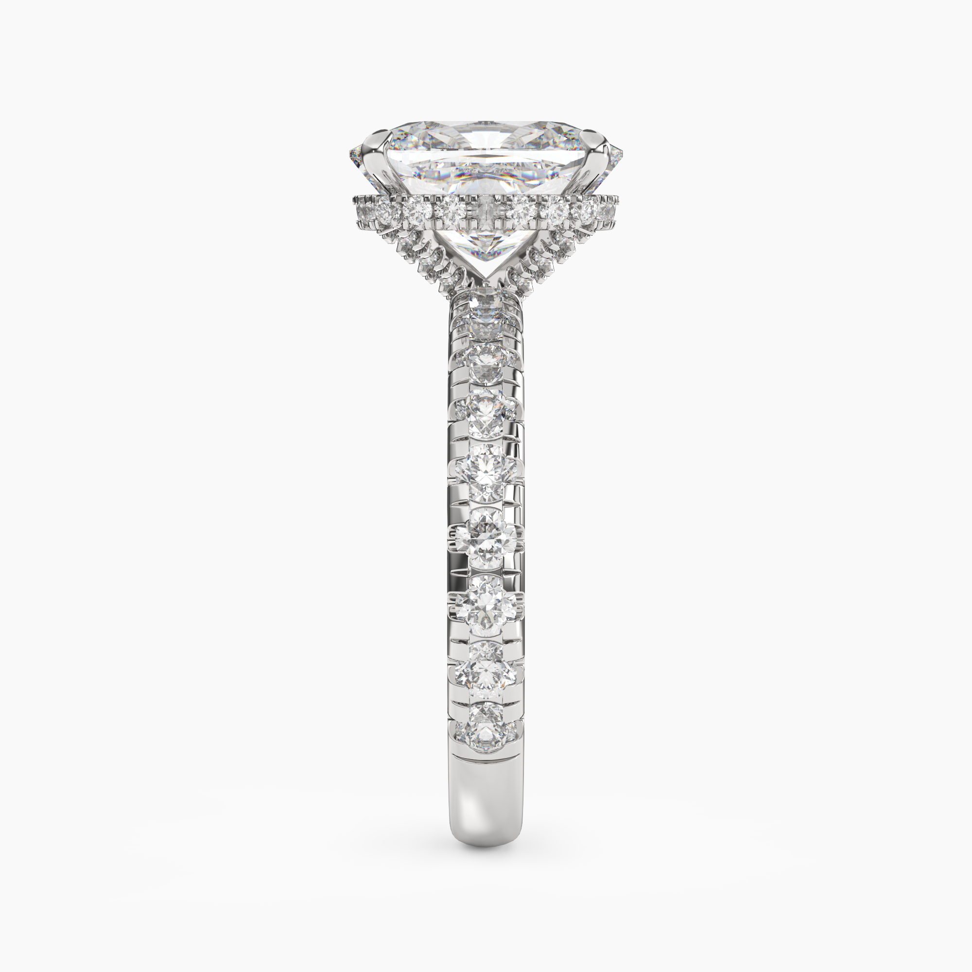 OBSER213 - Oasis Cushion engagement ring setting view 3