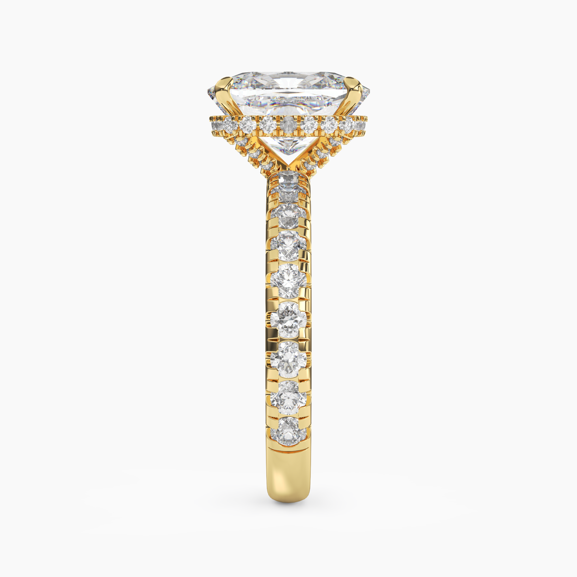 OBSER213 - Oasis Cushion engagement ring setting view 6