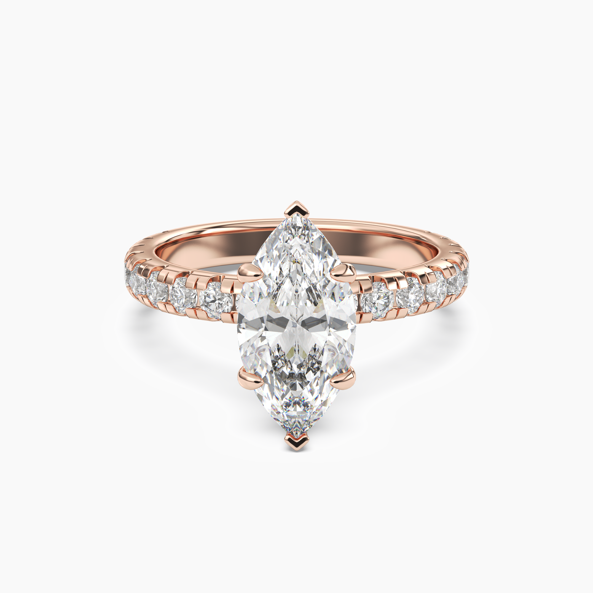 OBSER212 - Oasis Marquise engagement ring setting view 7