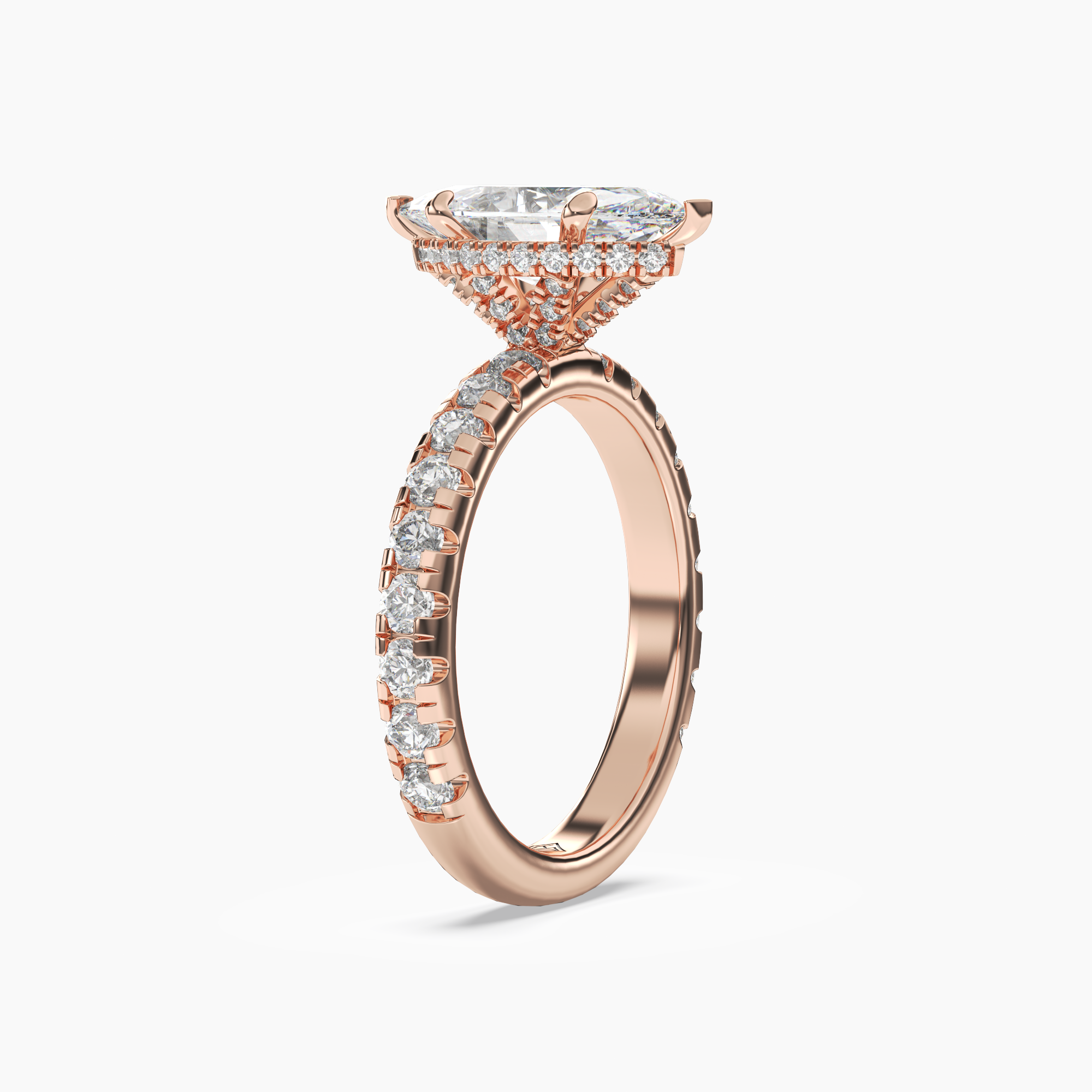 OBSER212 - Oasis Marquise engagement ring setting view 8