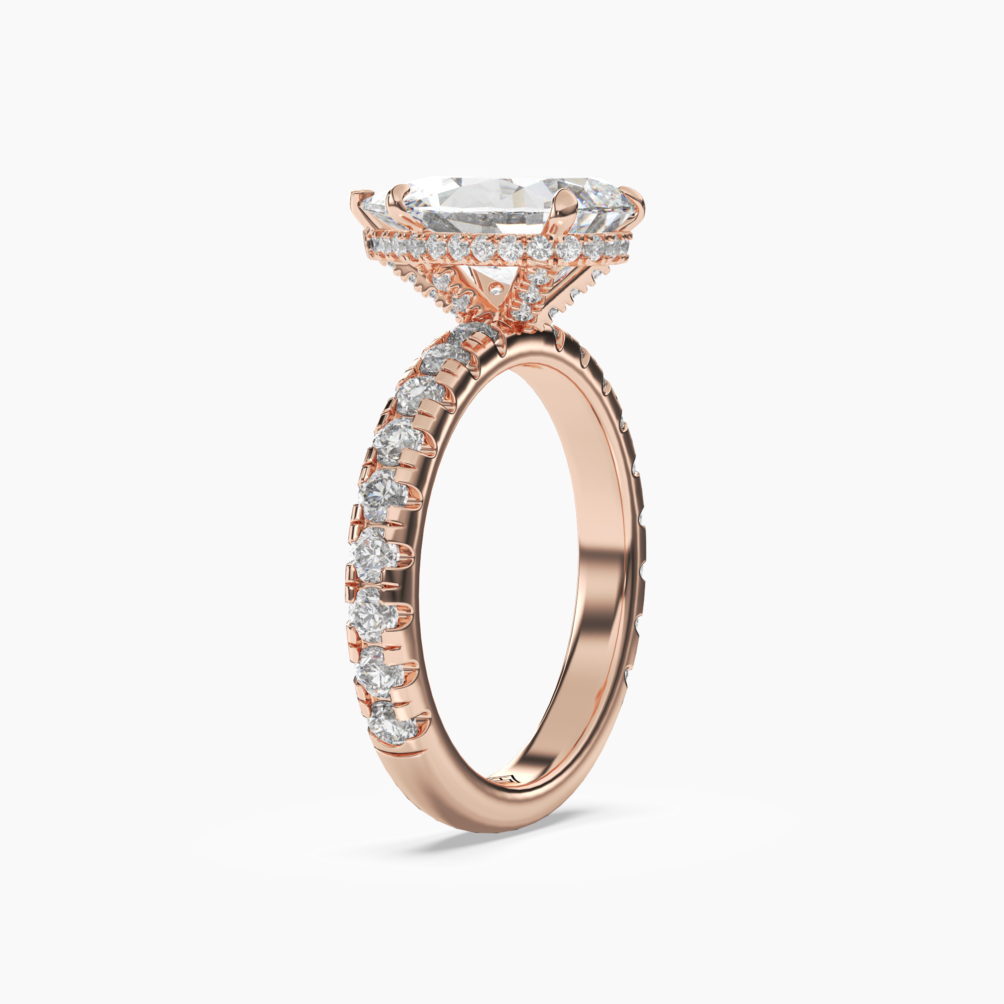 OBSER114 - Oasis Pear engagement ring setting view 8