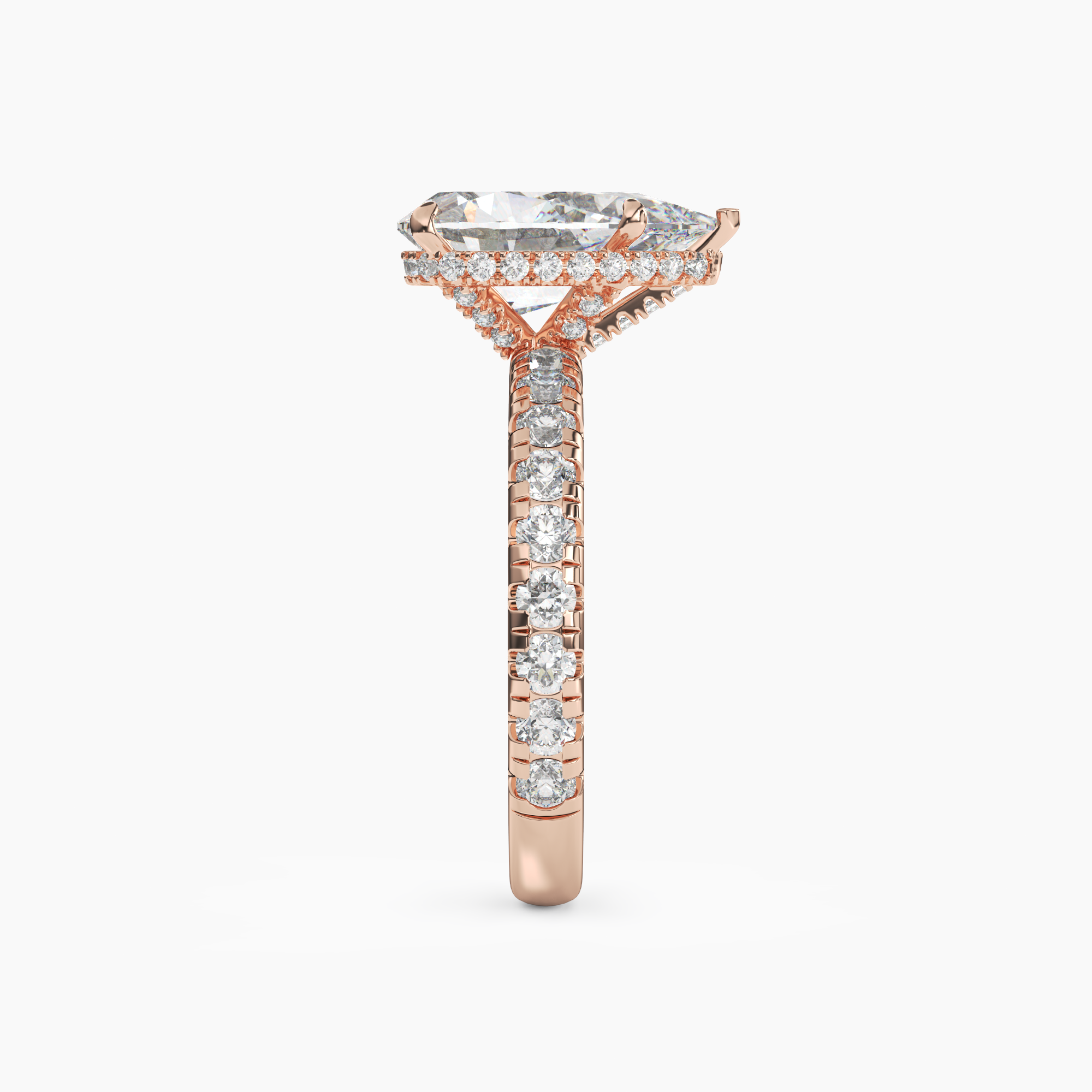 OBSER114 - Oasis Pear engagement ring setting view 9