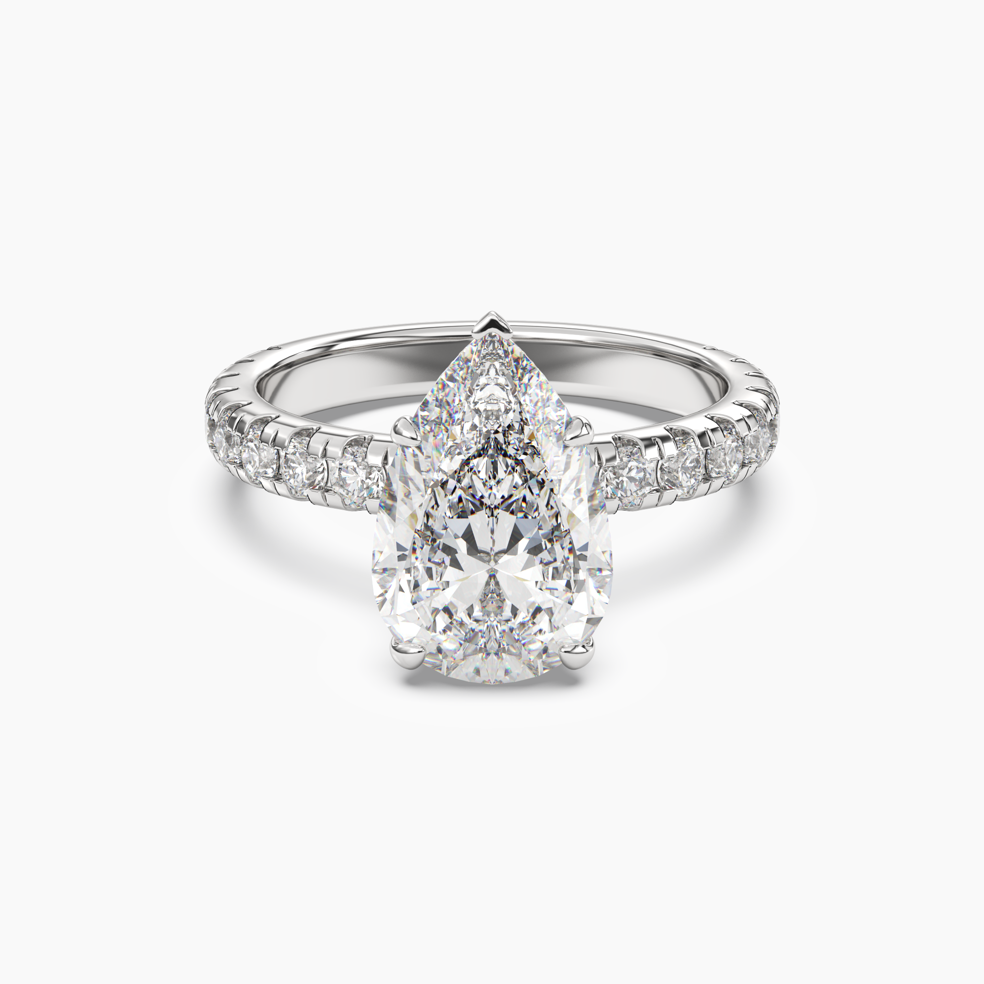 OBSER114 - Oasis Pear engagement ring setting view 1