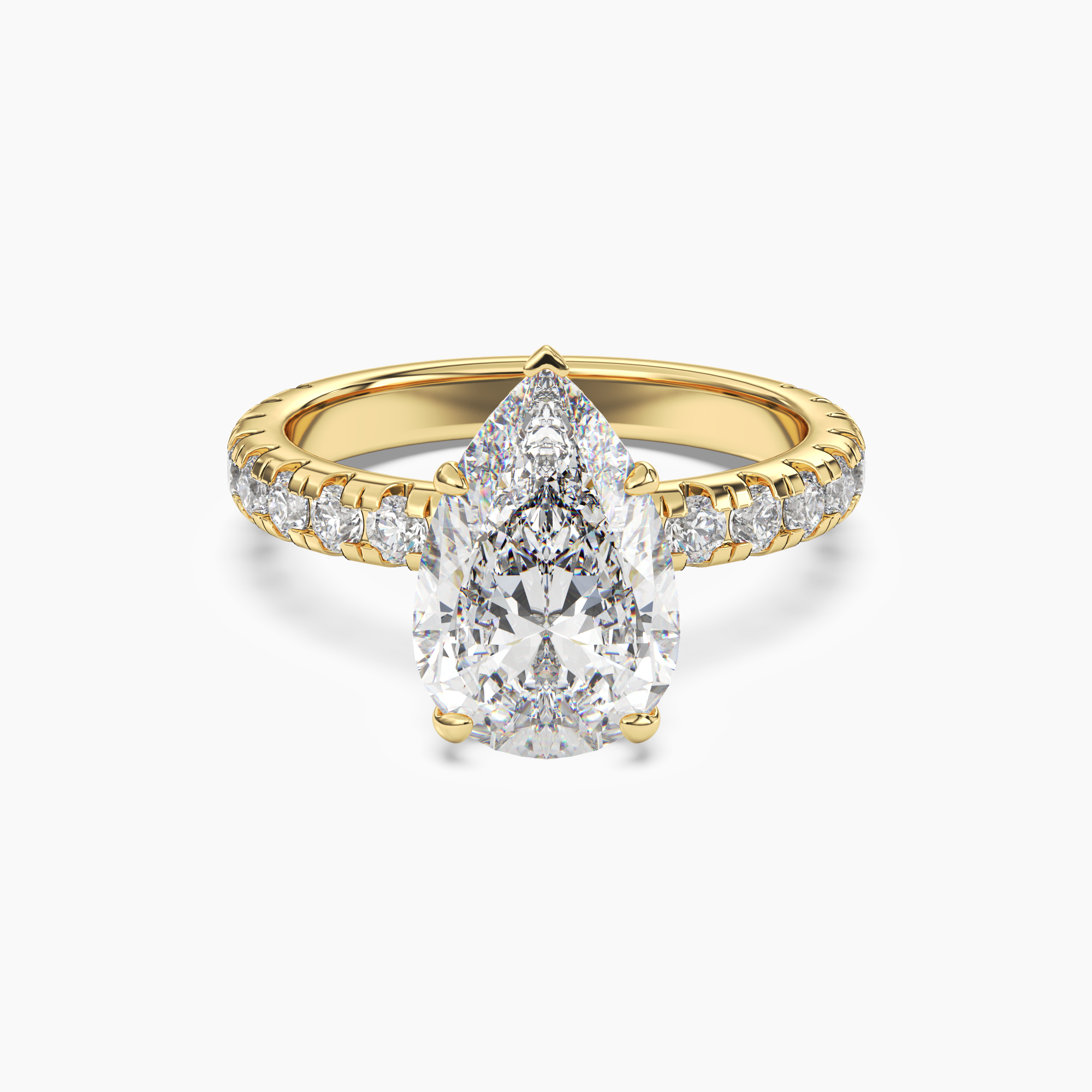OBSER114 - Oasis Pear engagement ring setting view 4