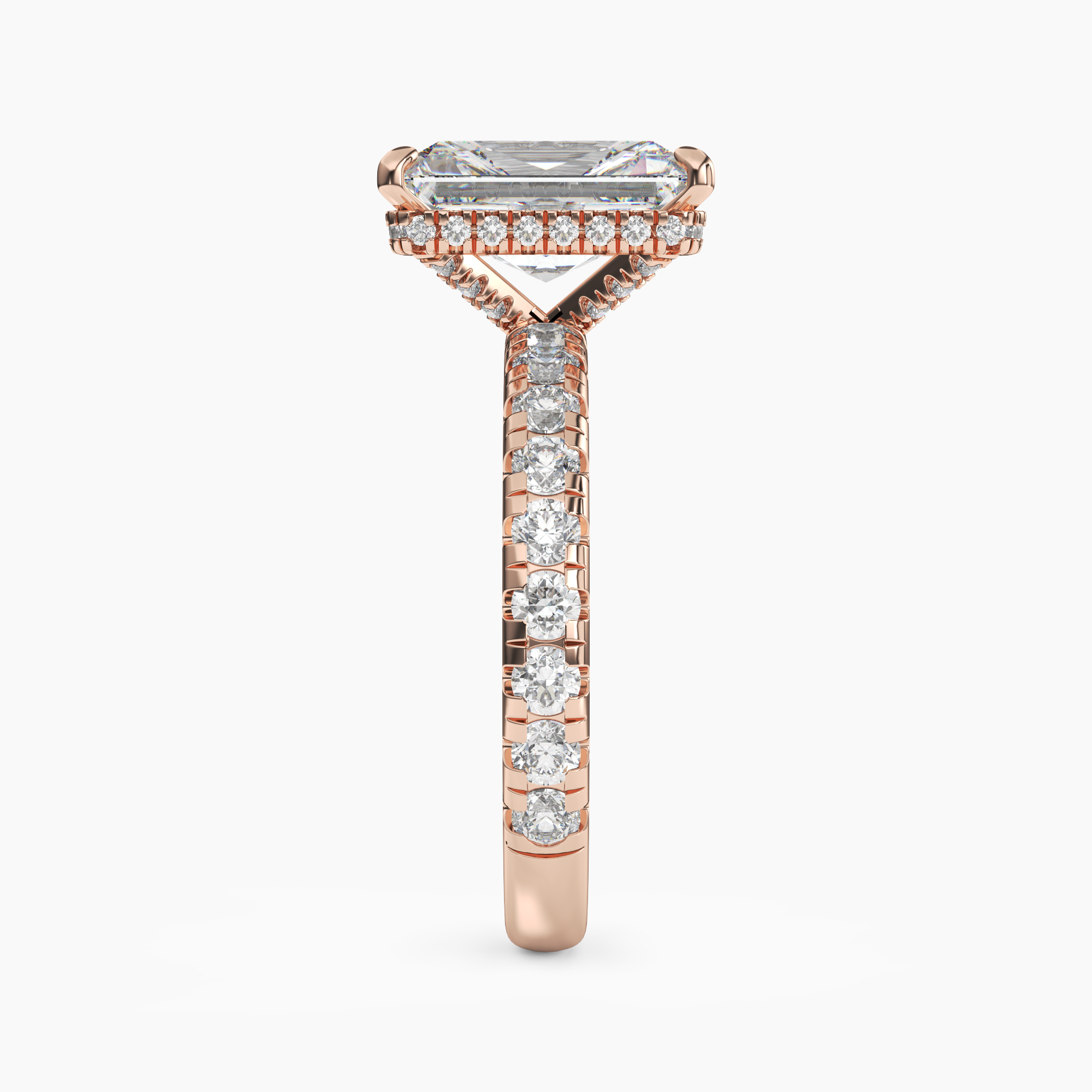 OBSER009 - Oasis Radiant engagement ring setting view 9
