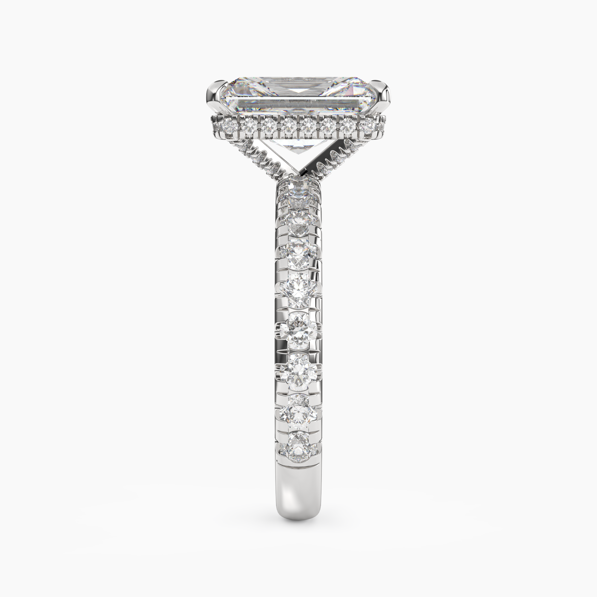 OBSER009 - Oasis Radiant engagement ring setting view 3