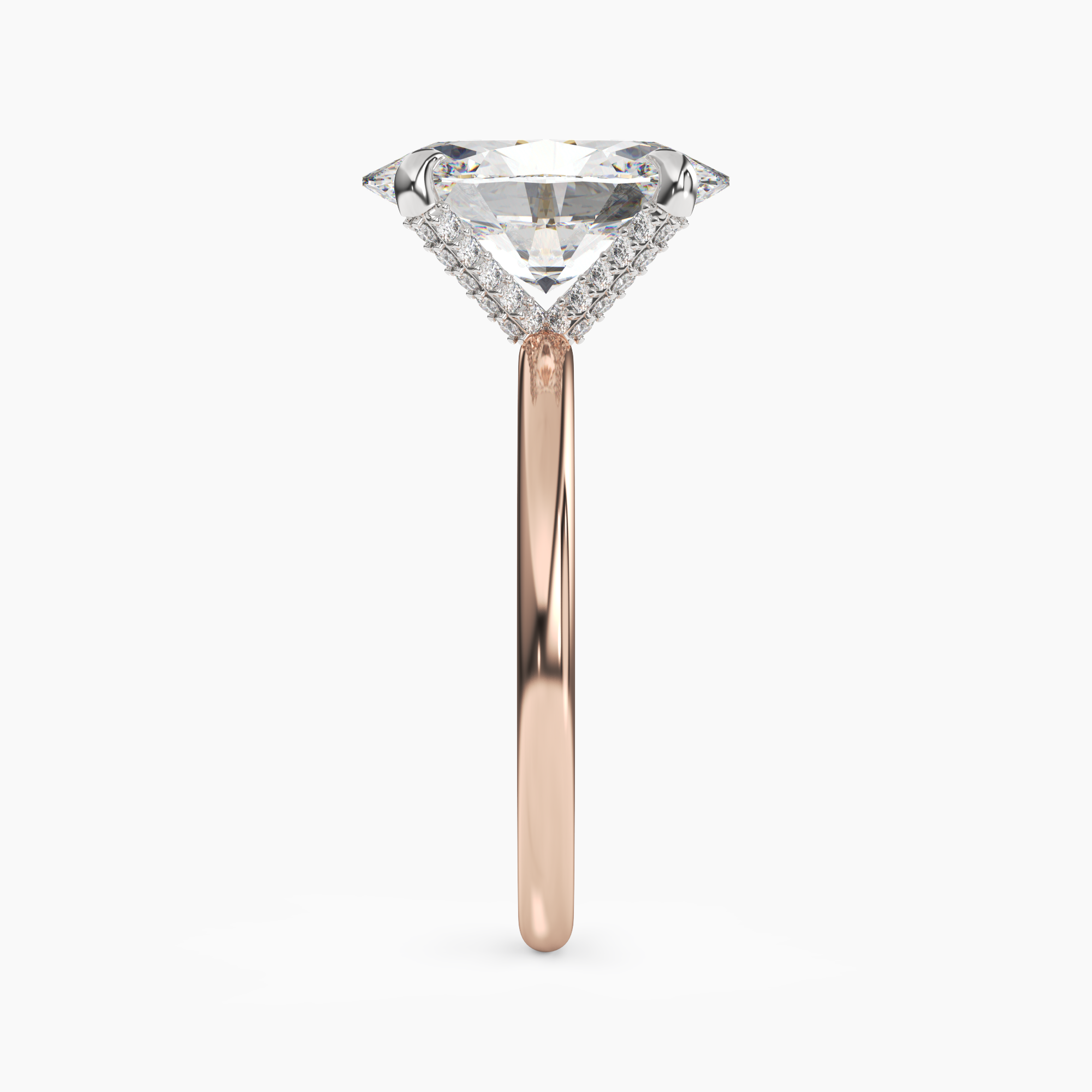 OBSER089 - Silk Oval engagement ring setting view 9