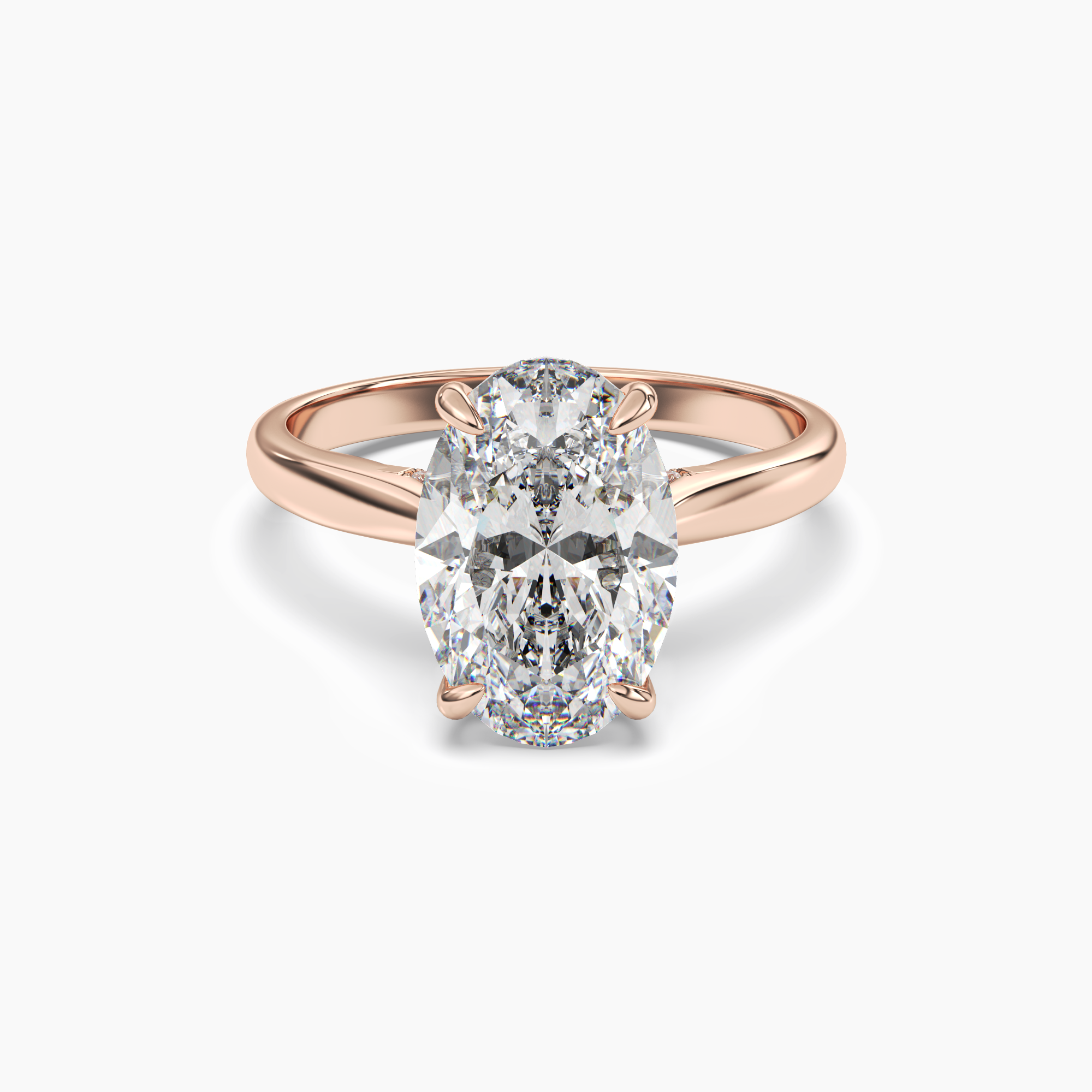 OBSER020 - Hestia Oval engagement ring setting view 7