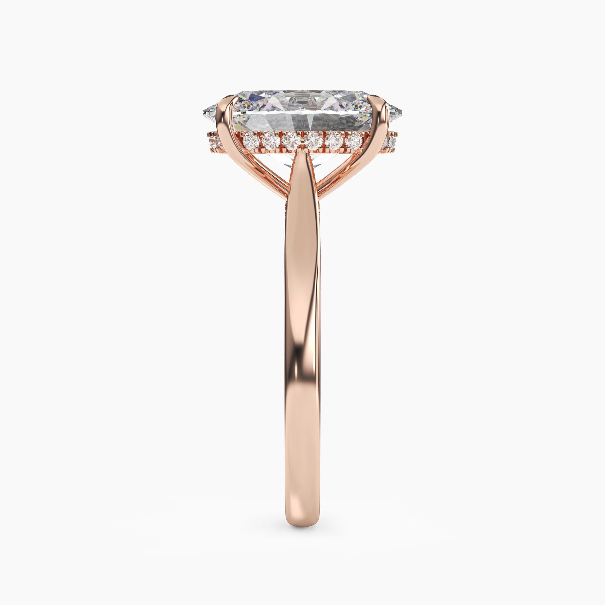 OBSER020 - Hestia Oval engagement ring setting view 9