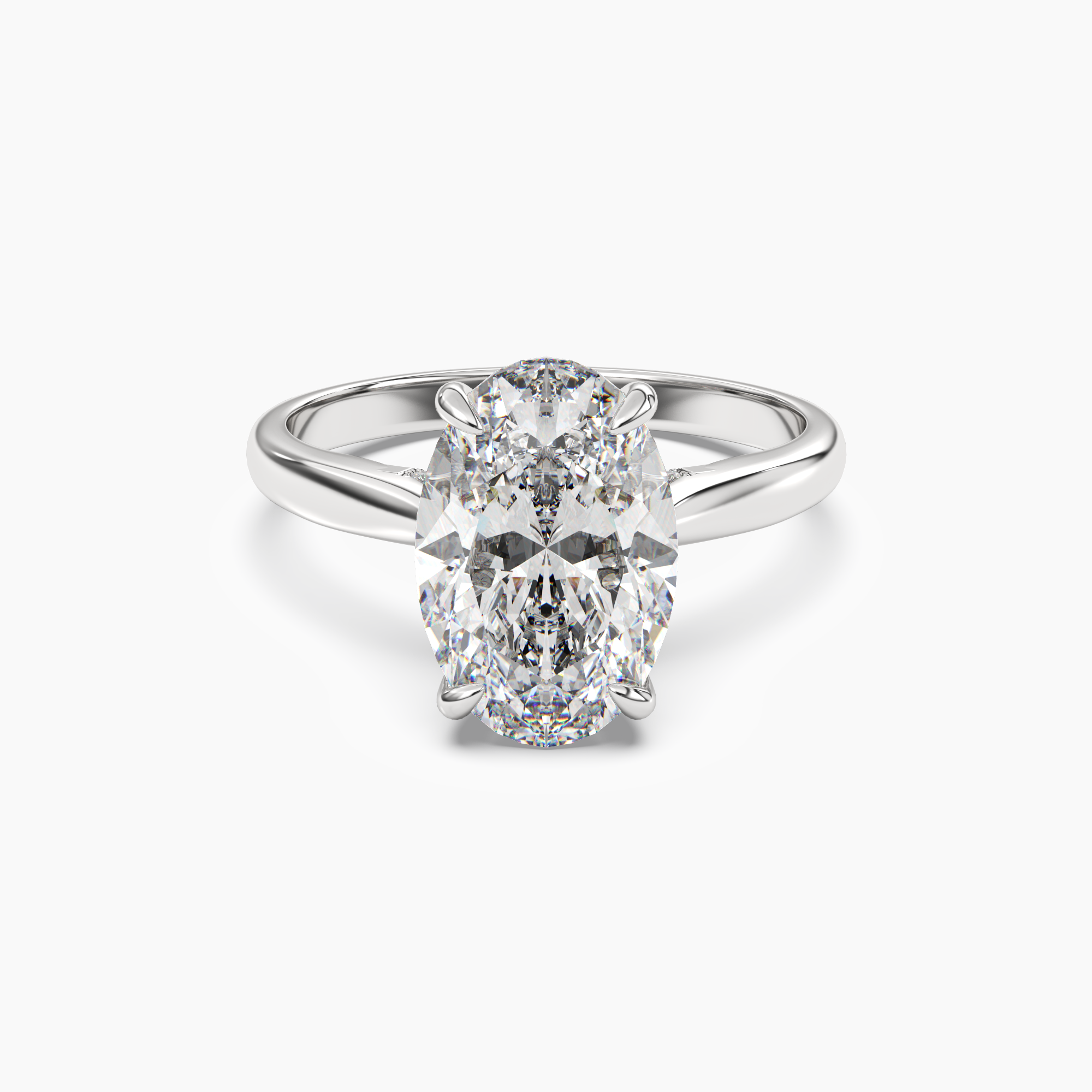 OBSER020 - Hestia Oval engagement ring setting view 1