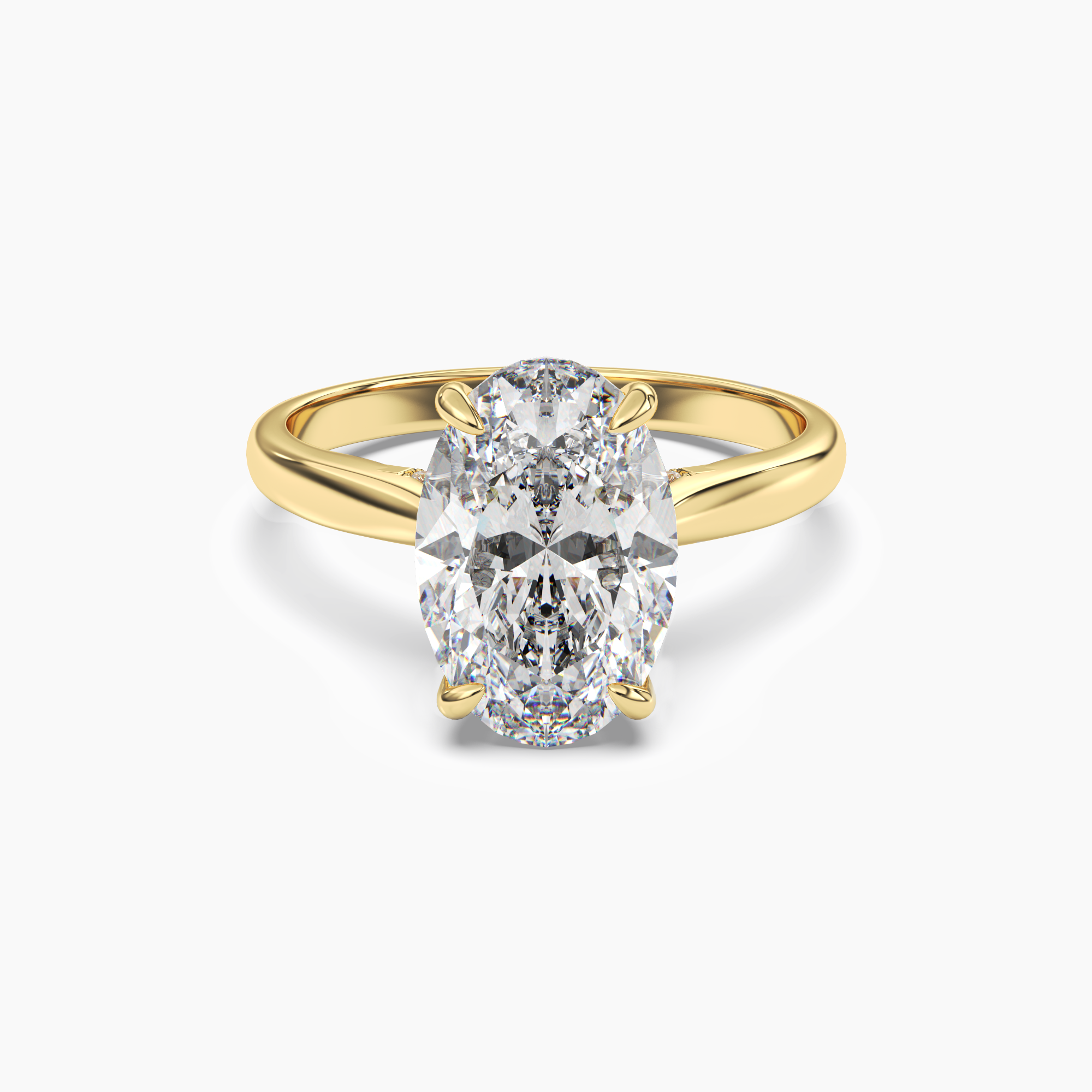 OBSER020 - Hestia Oval engagement ring setting view 4