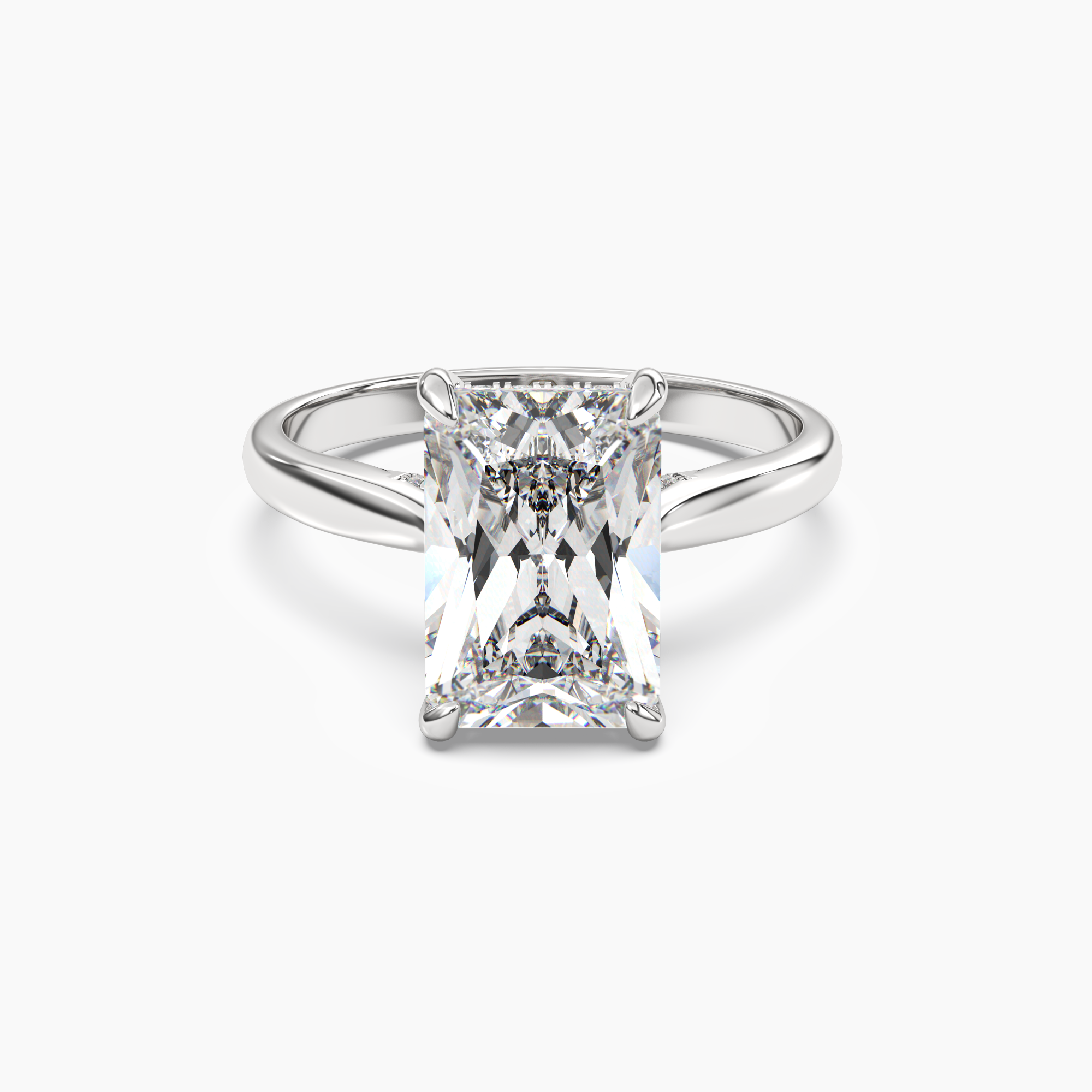 OBSER024 - Hestia Radiant engagement ring setting view 1