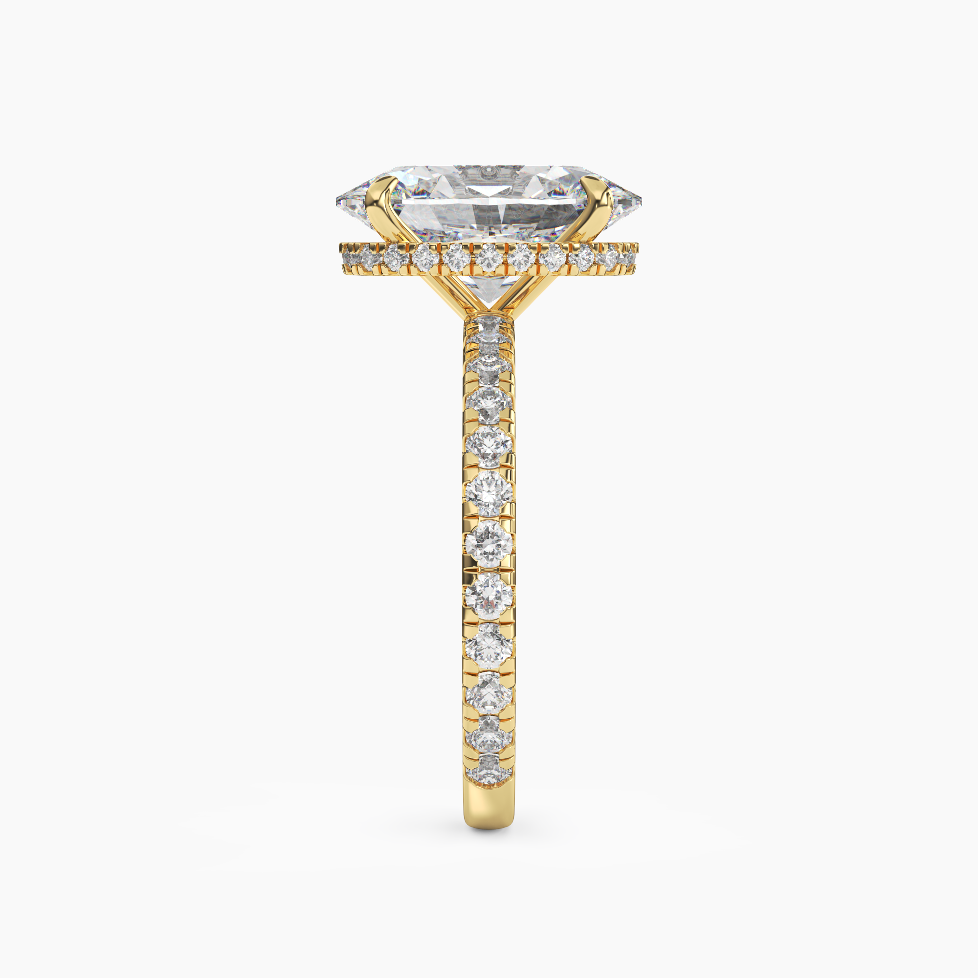 OBSER006 - Fresco Oval engagement ring setting view 6