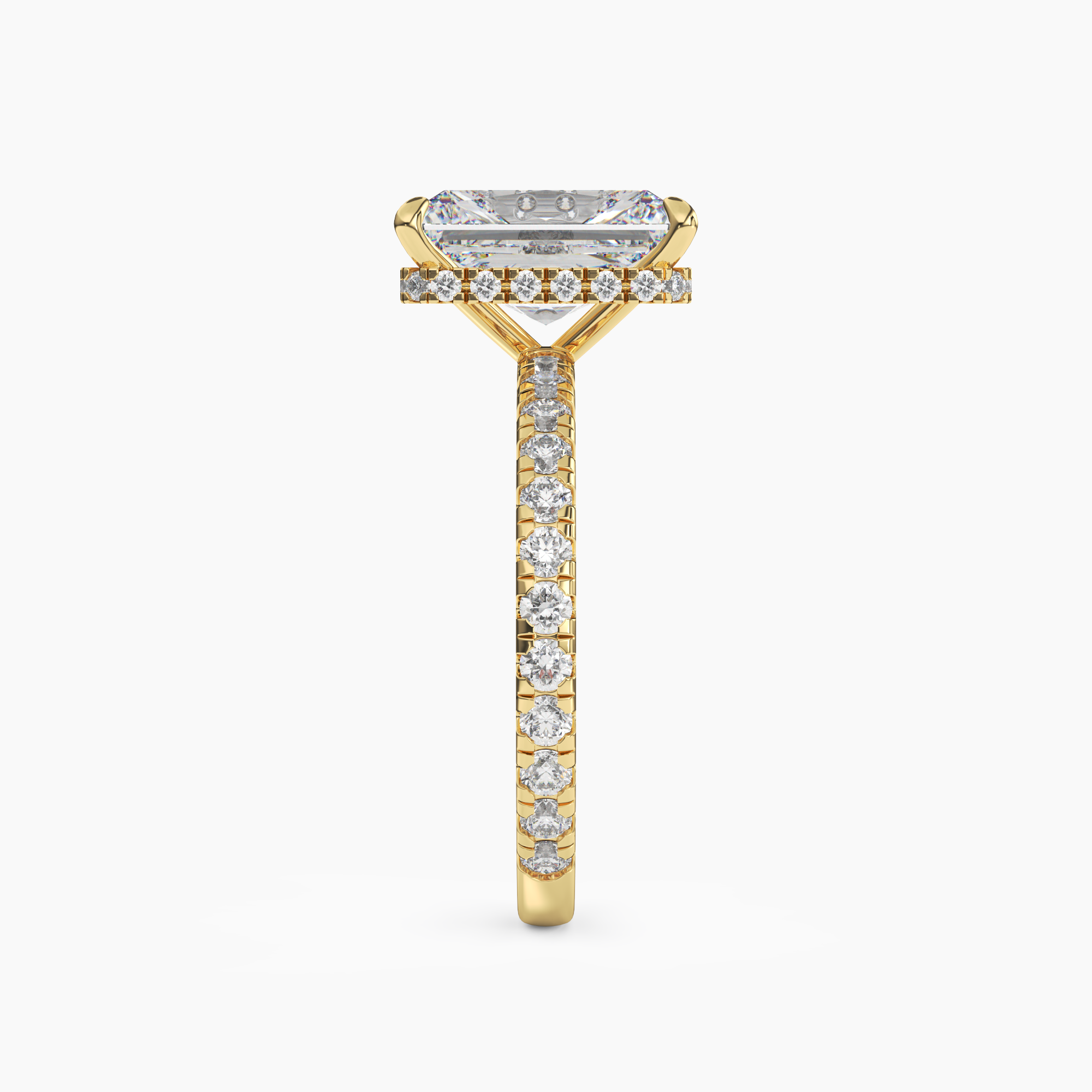 OBSER007 - Fresco Radiant engagement ring setting view 6