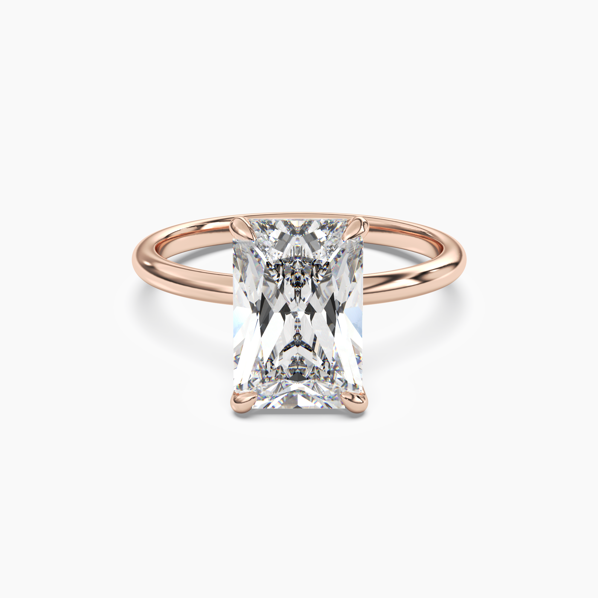 OBSER043 - Brielle Radiant engagement ring setting view 7