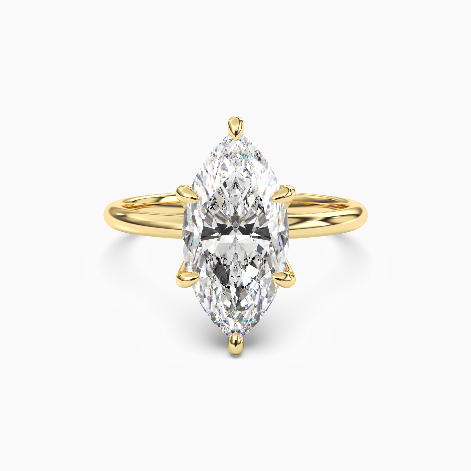 OBSER008 - Eden Marquise engagement ring setting view 4