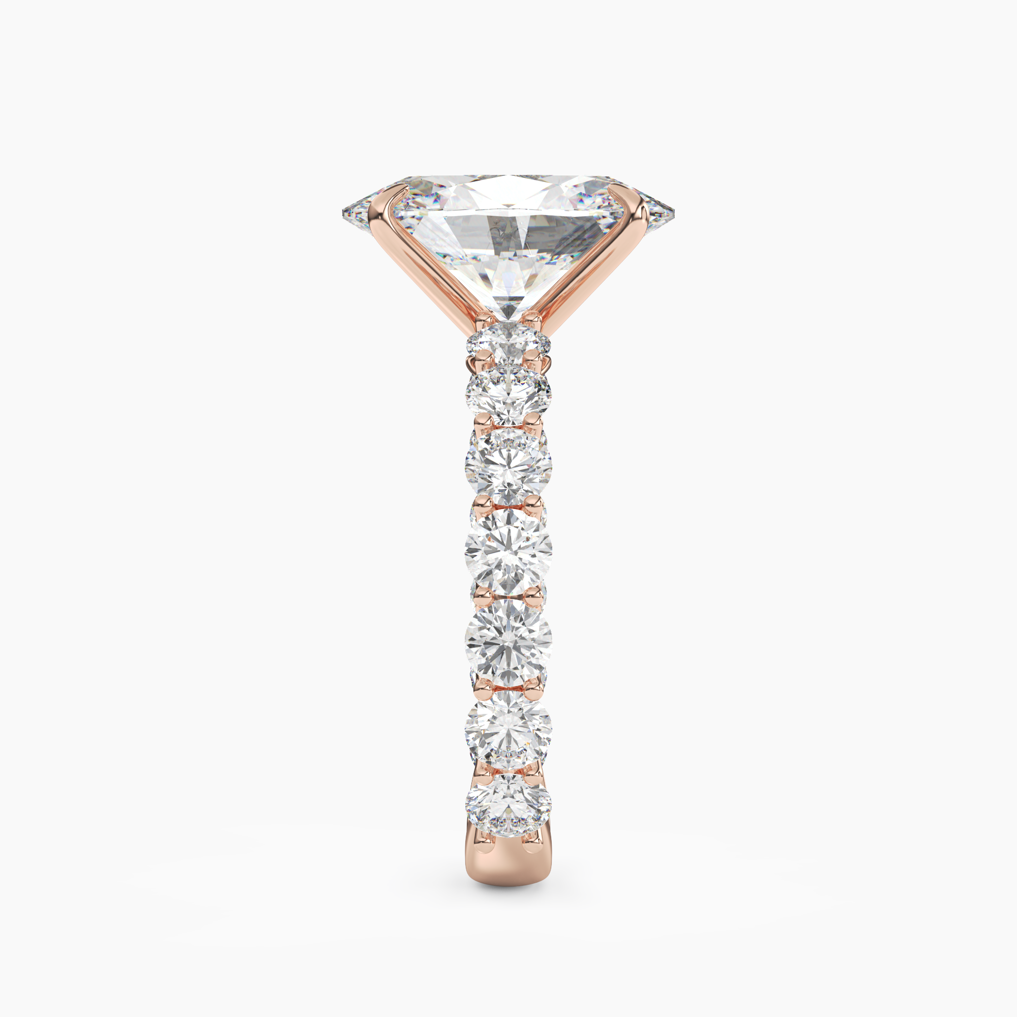 OBSER121 - Blossom Oval engagement ring setting view 9