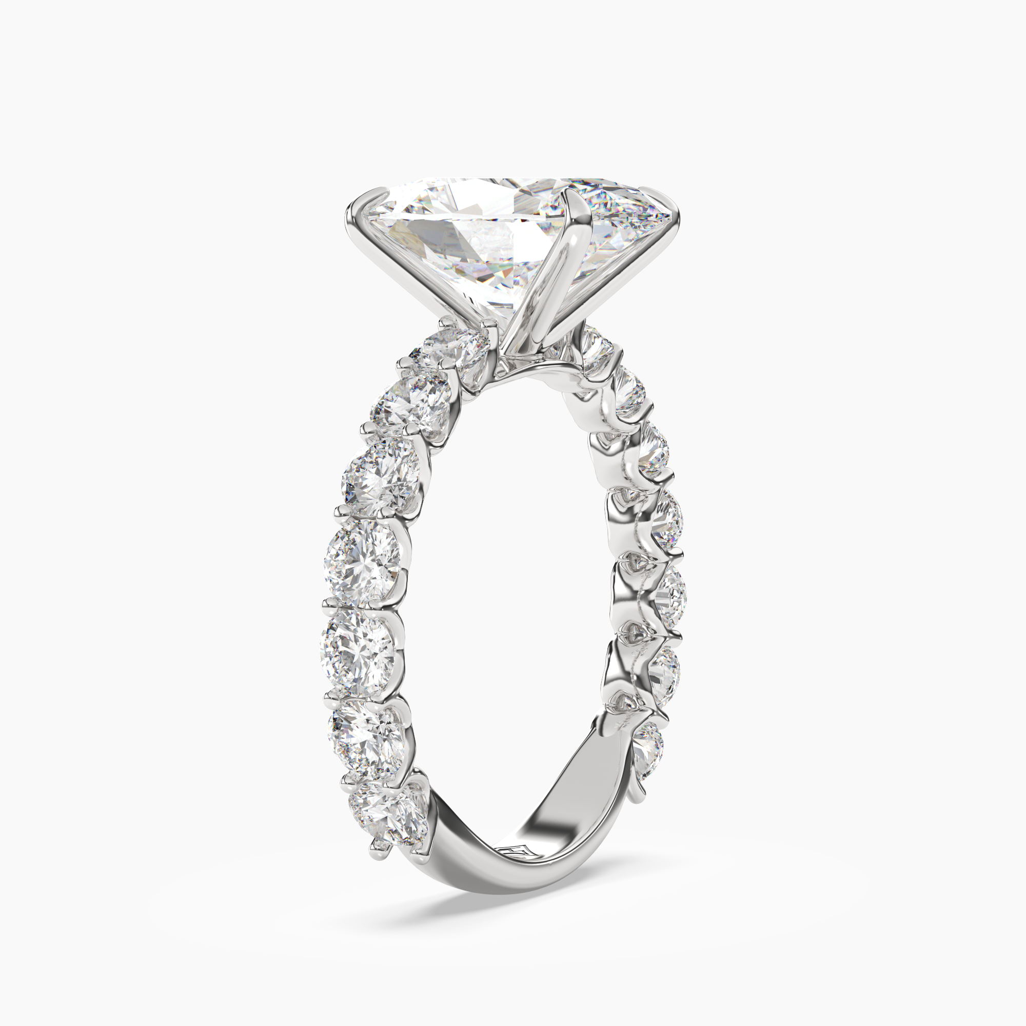 OBSER121 - Blossom Oval engagement ring setting view 2