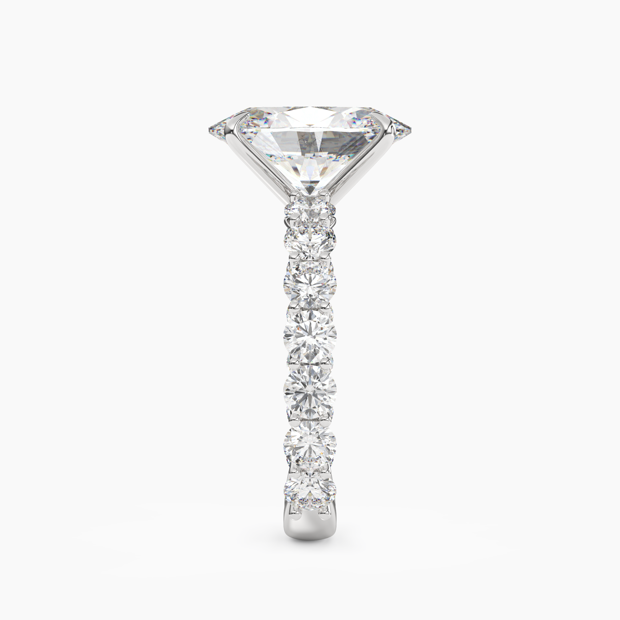 OBSER121 - Blossom Oval engagement ring setting view 3