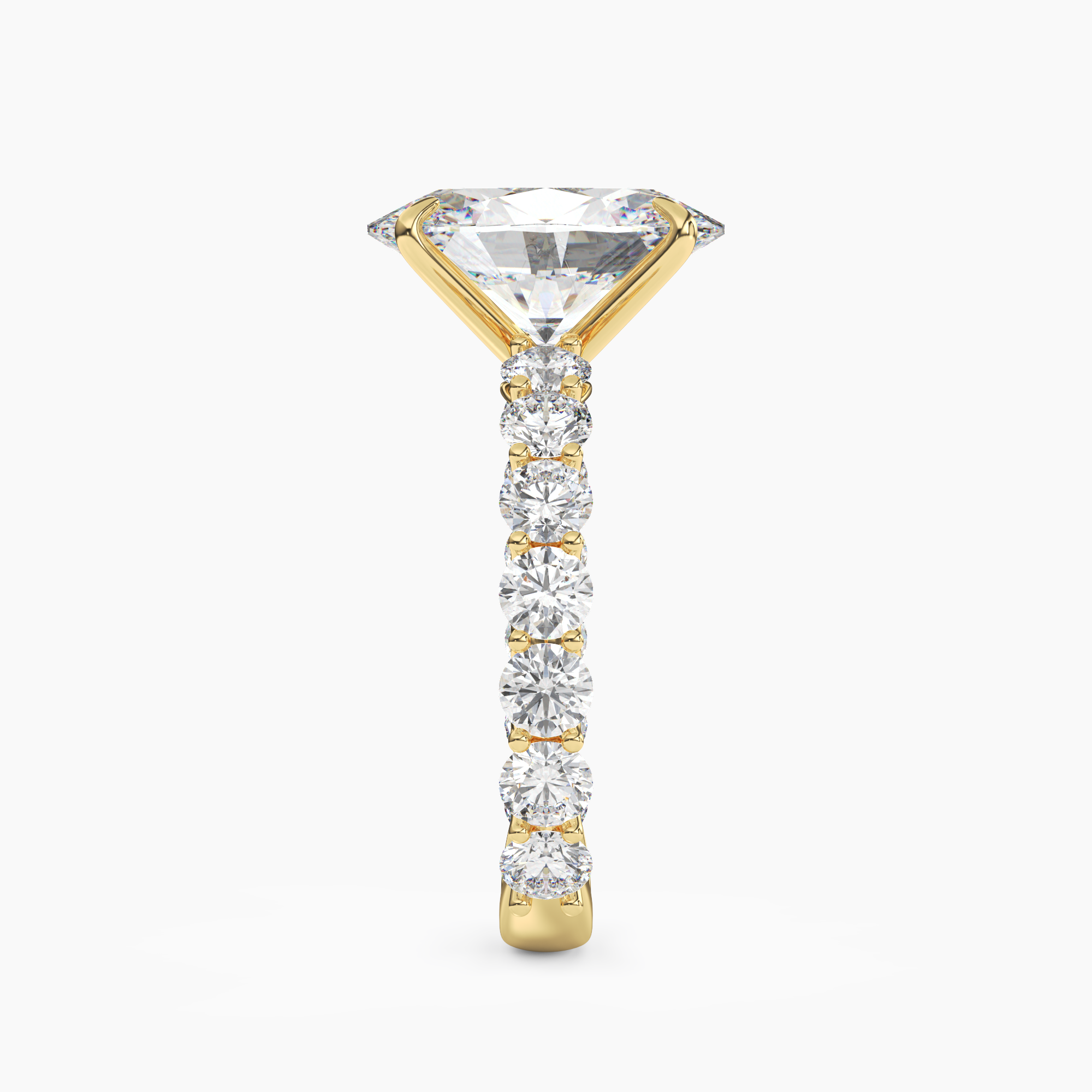 OBSER121 - Blossom Oval engagement ring setting view 6