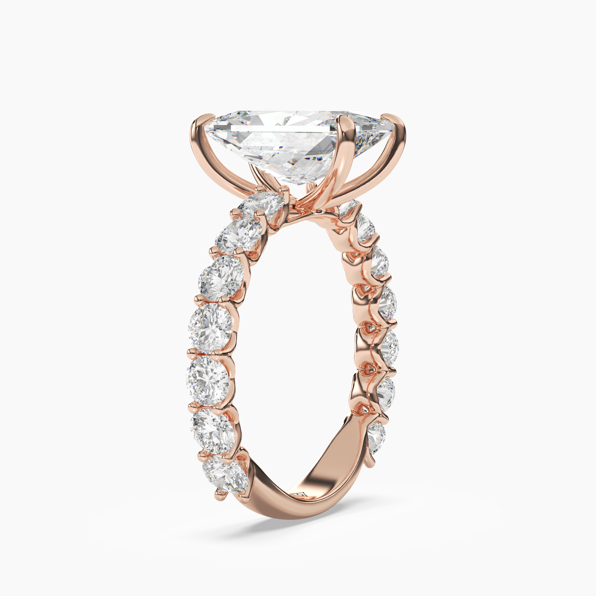 OBSER051 - Blossom Radiant engagement ring setting view 8