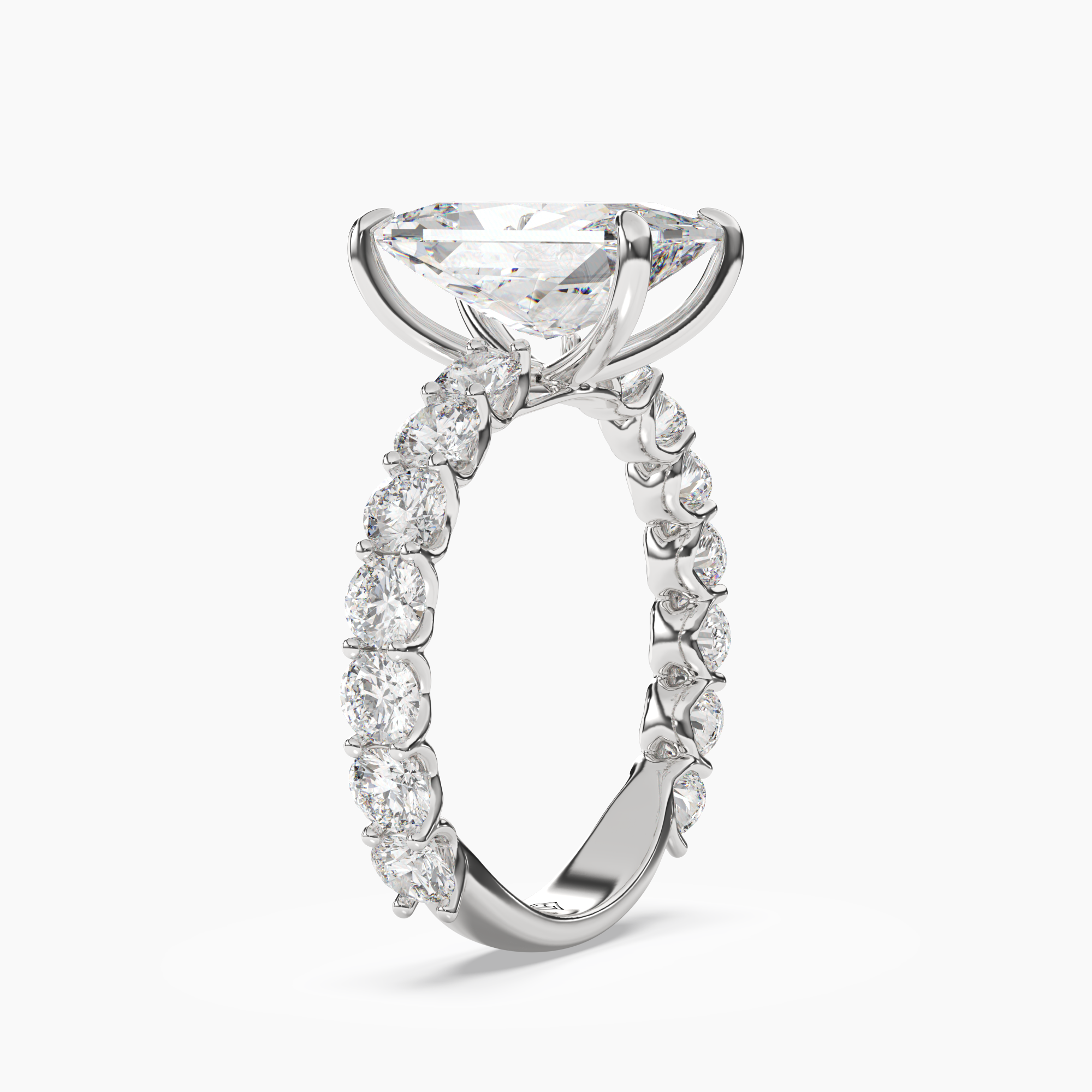 OBSER051 - Blossom Radiant engagement ring setting view 2