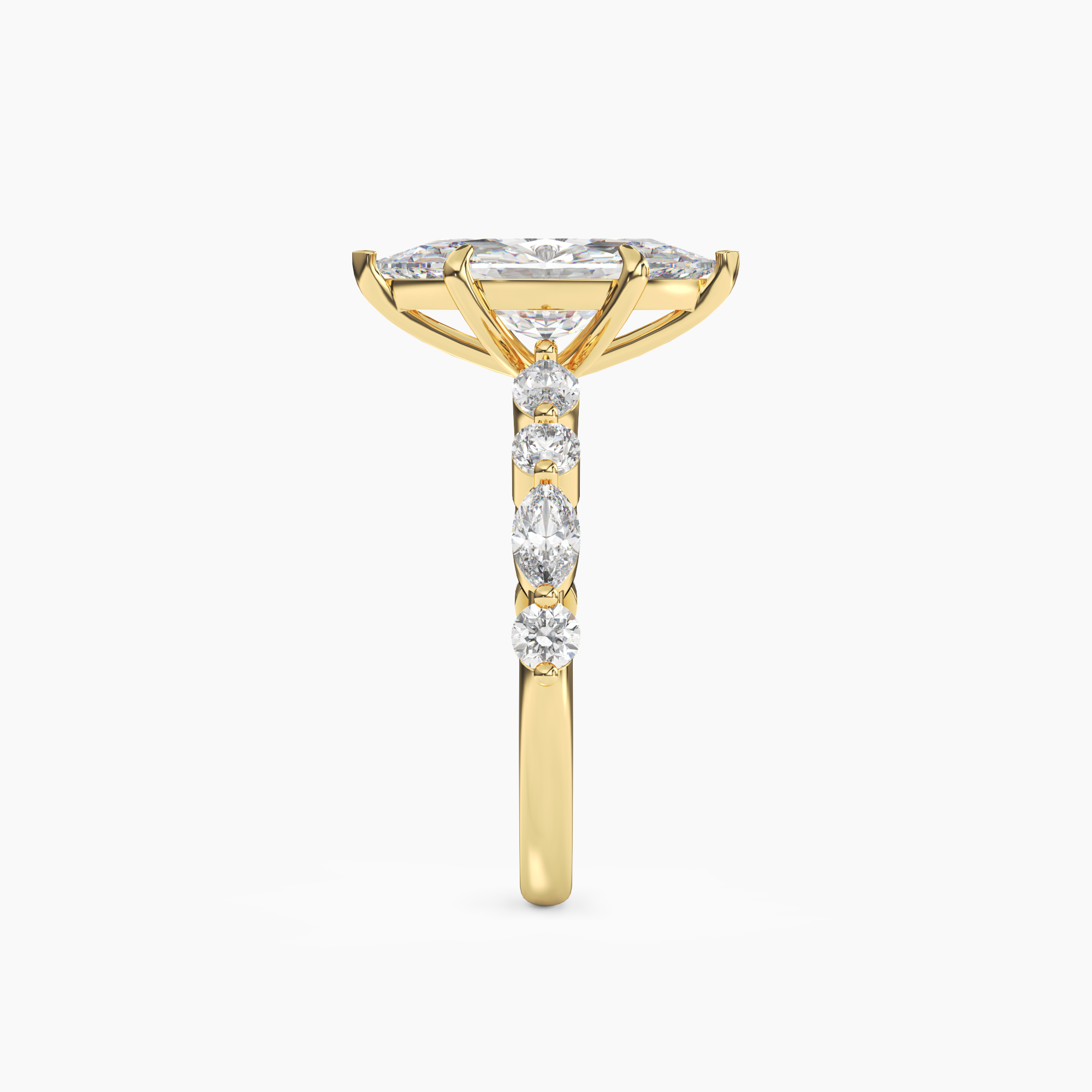 OBSER005 - Aster Marquise engagement ring setting view 6