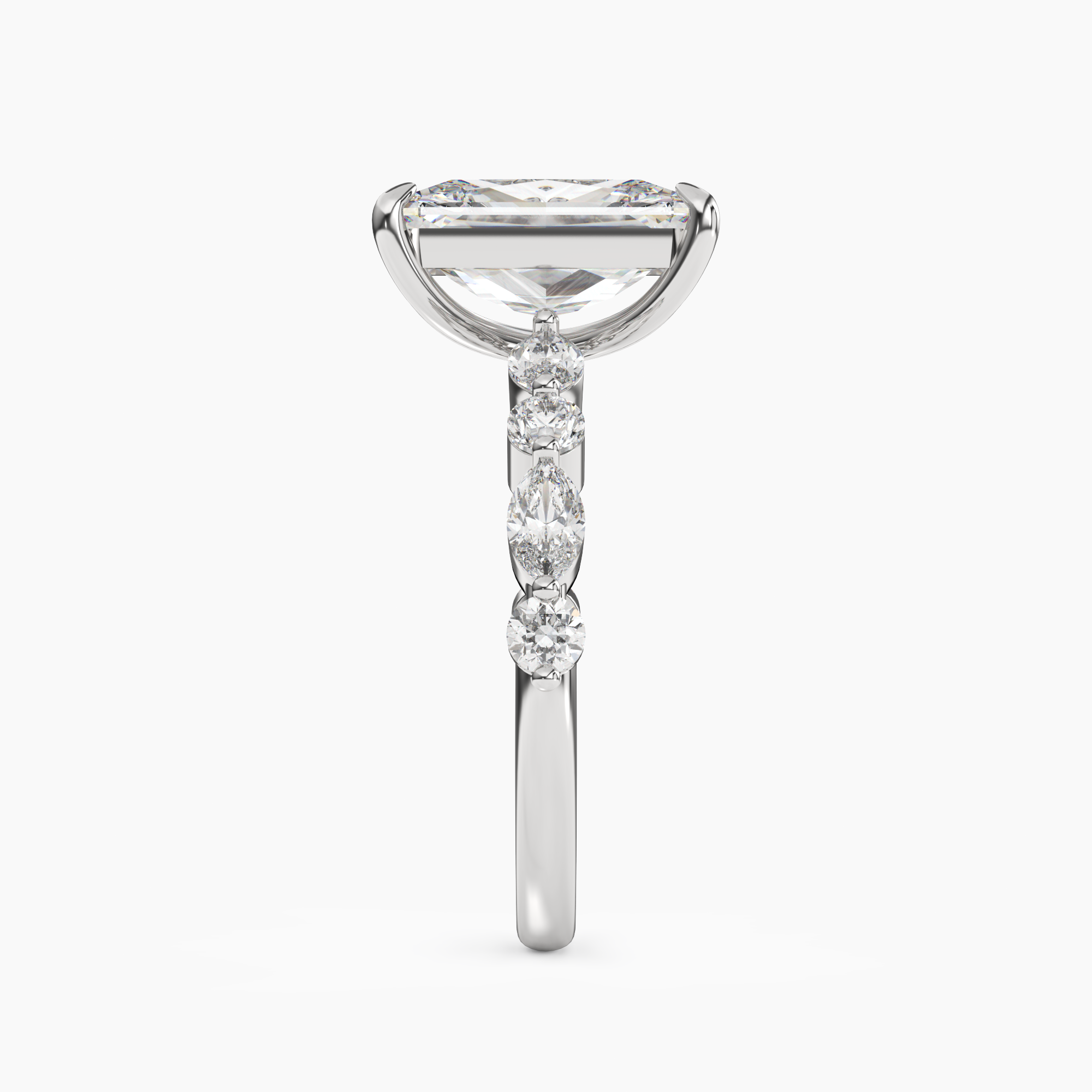 OBSER207 - Aster Radiant engagement ring setting view 3