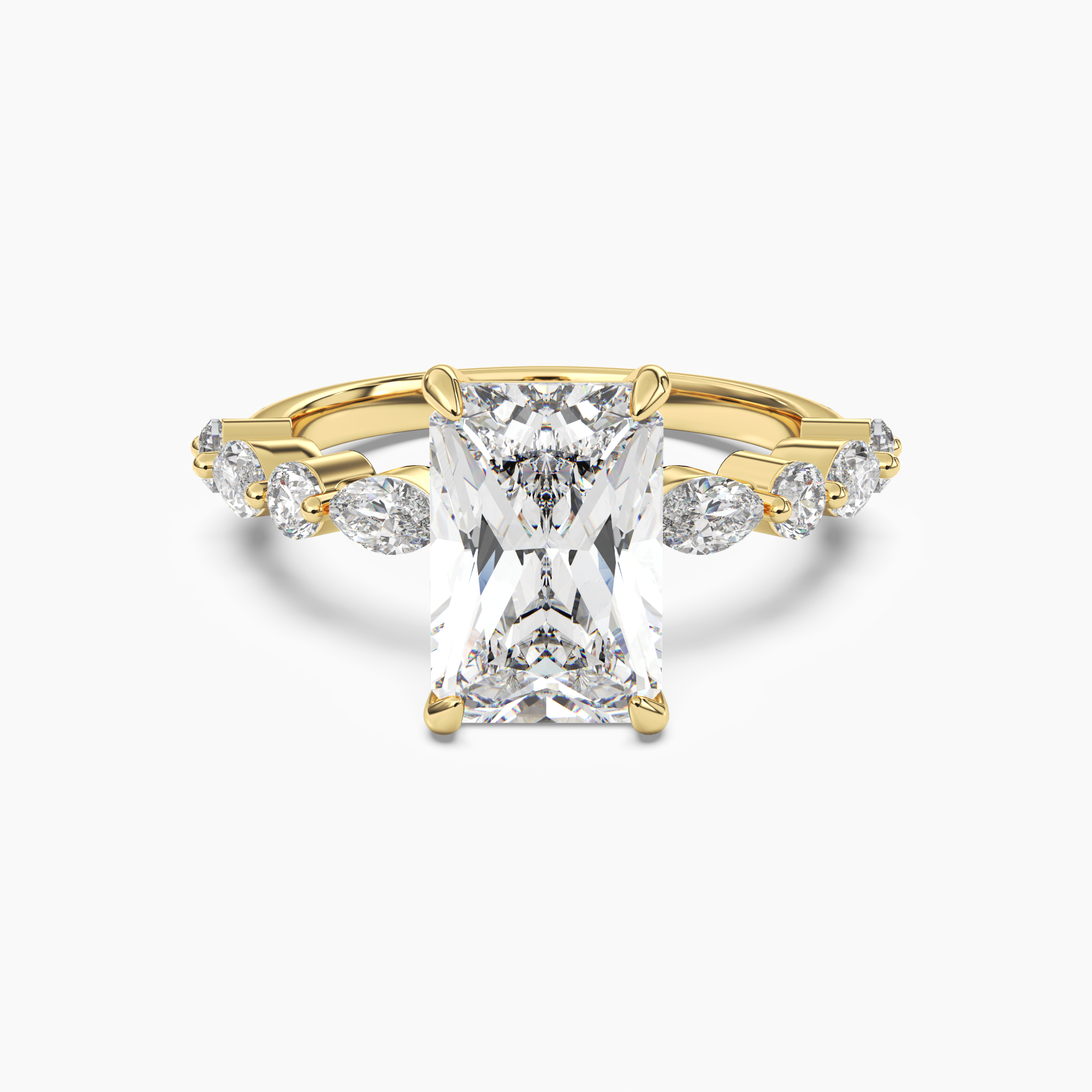 OBSER207 - Aster Radiant engagement ring setting view 4