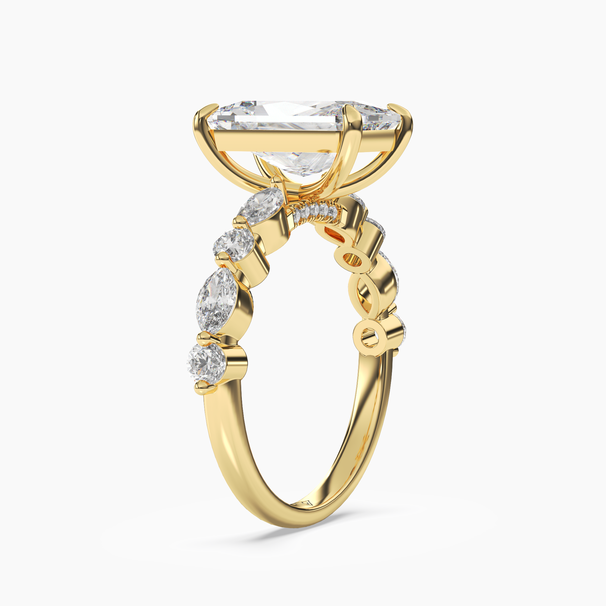 OBSER207 - Aster Radiant engagement ring setting view 5