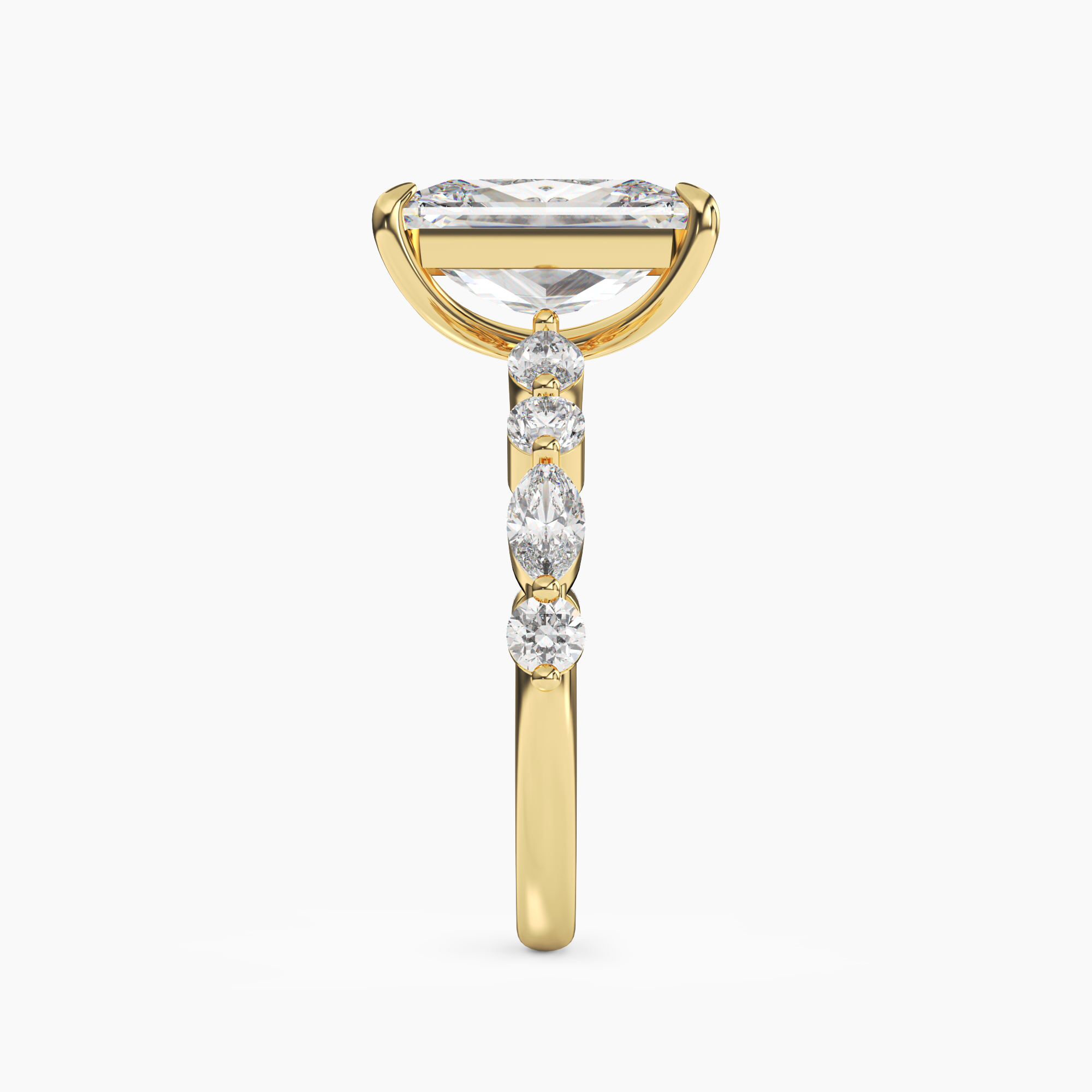 OBSER207 - Aster Radiant engagement ring setting view 6