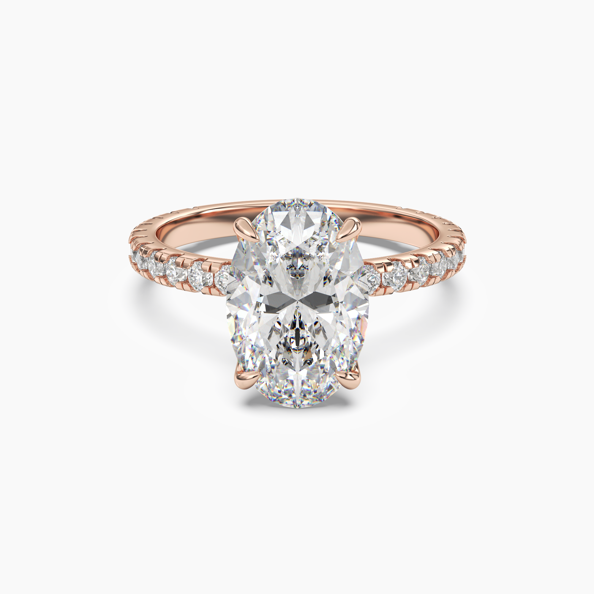 OBSER031 - Adalia Oval engagement ring setting view 7