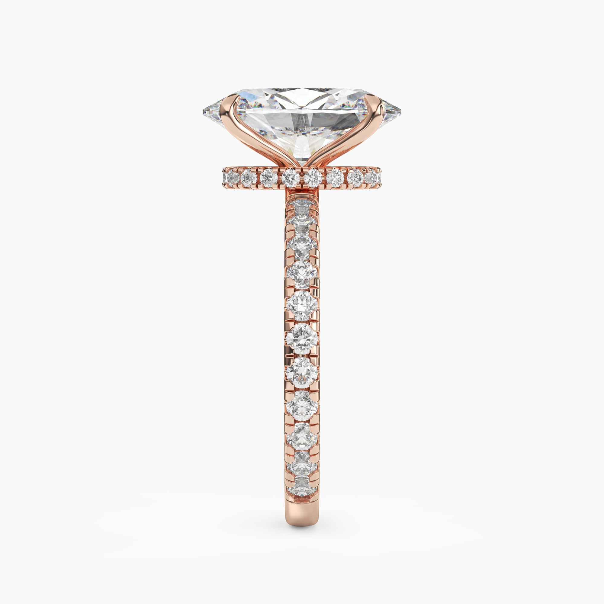 OBSER031 - Adalia Oval engagement ring setting view 9