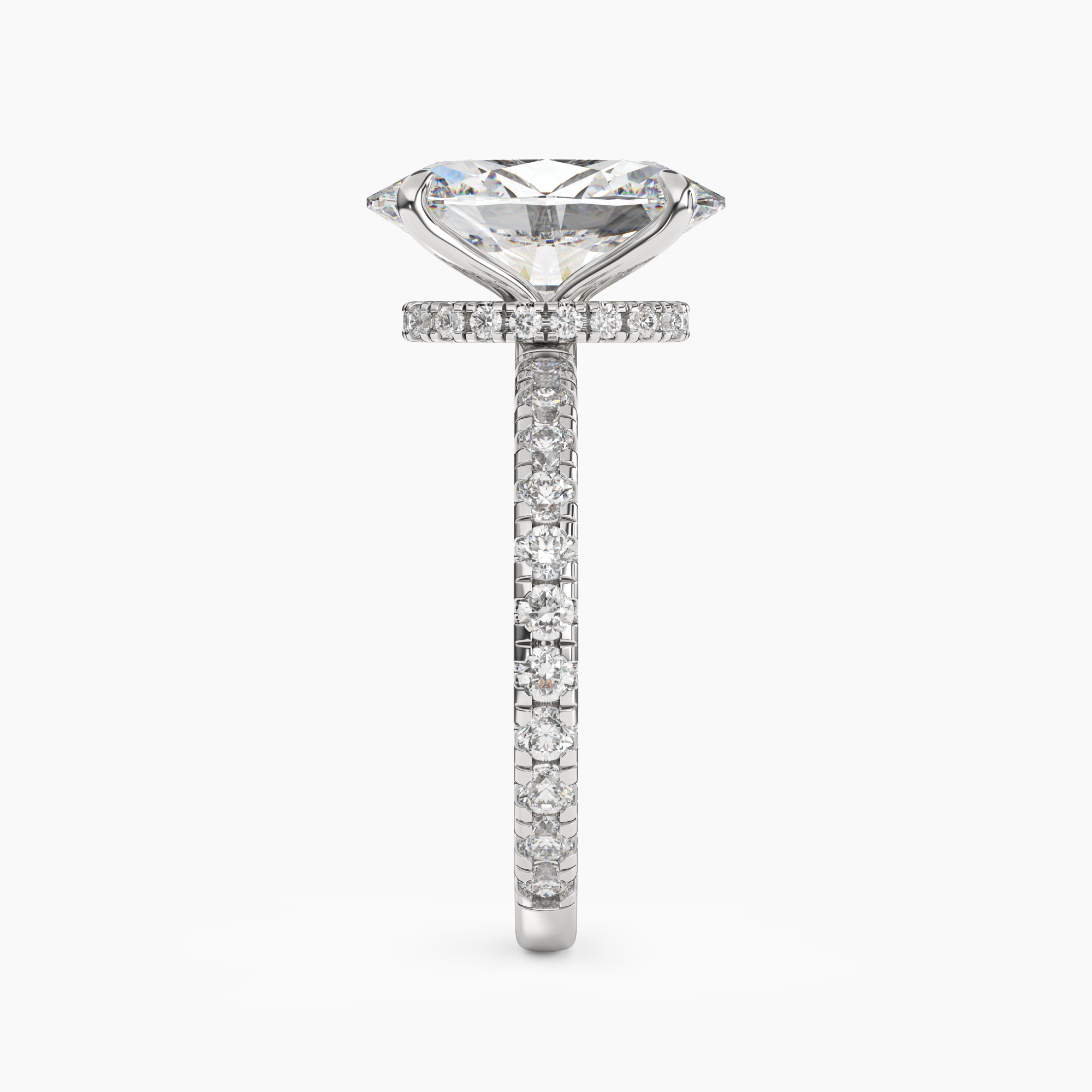 OBSER031 - Adalia Oval engagement ring setting view 3
