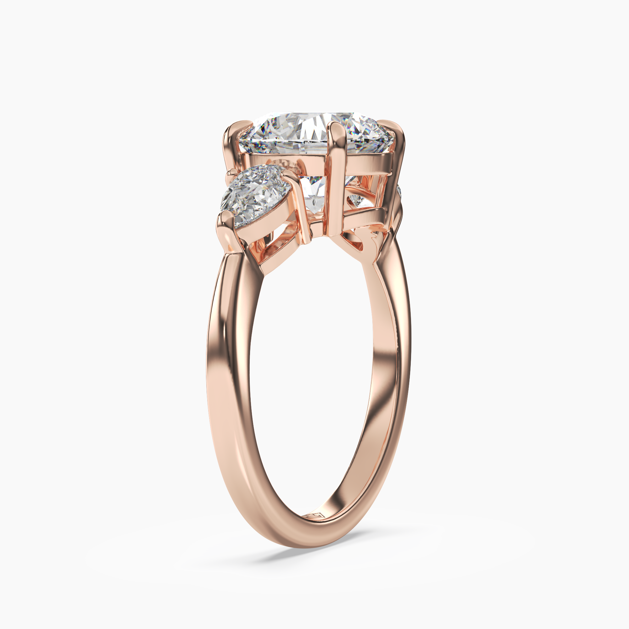 OBSER222 - Caliope Round engagement ring setting view 8