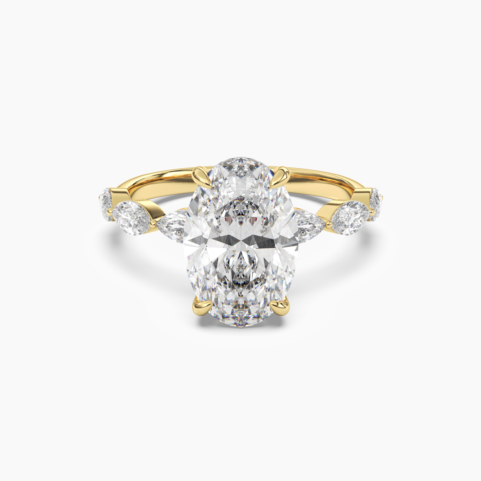 OBSER014 - Rosemist Oval engagement ring setting view 4