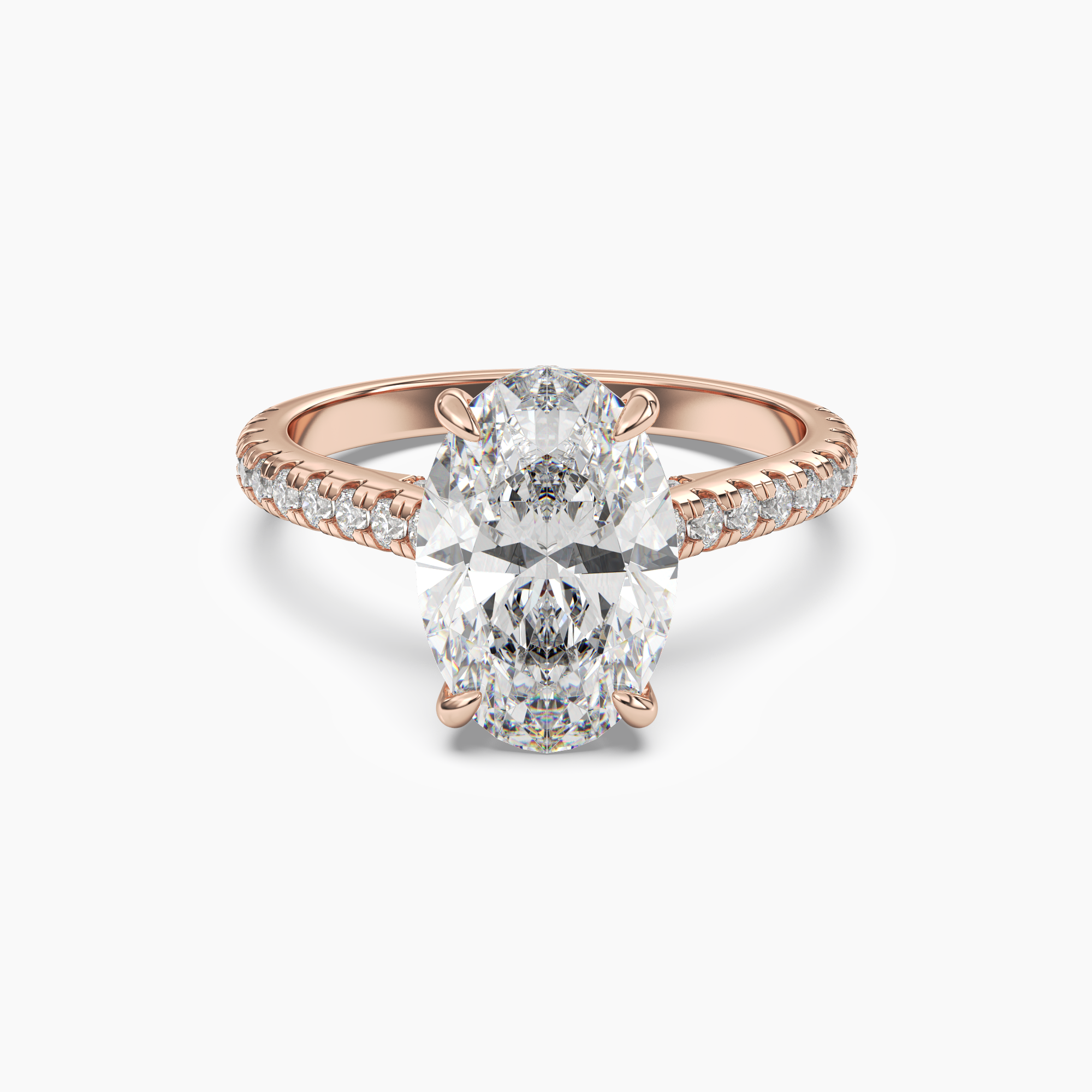 OBSER113 - Lunaris Oval engagement ring setting view 7