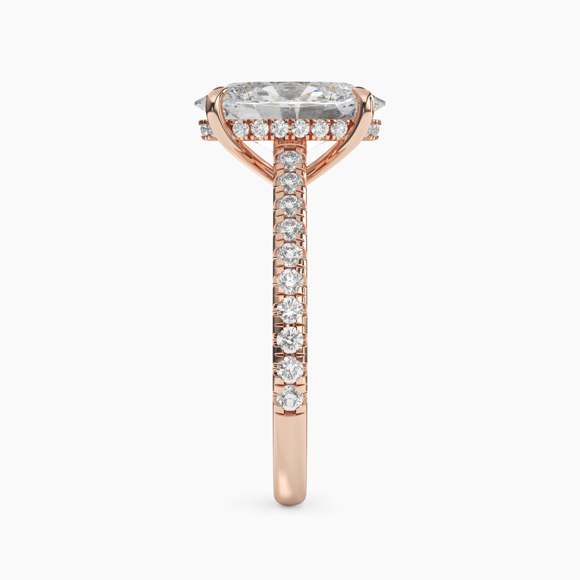 OBSER113 - Lunaris Oval engagement ring setting view 9