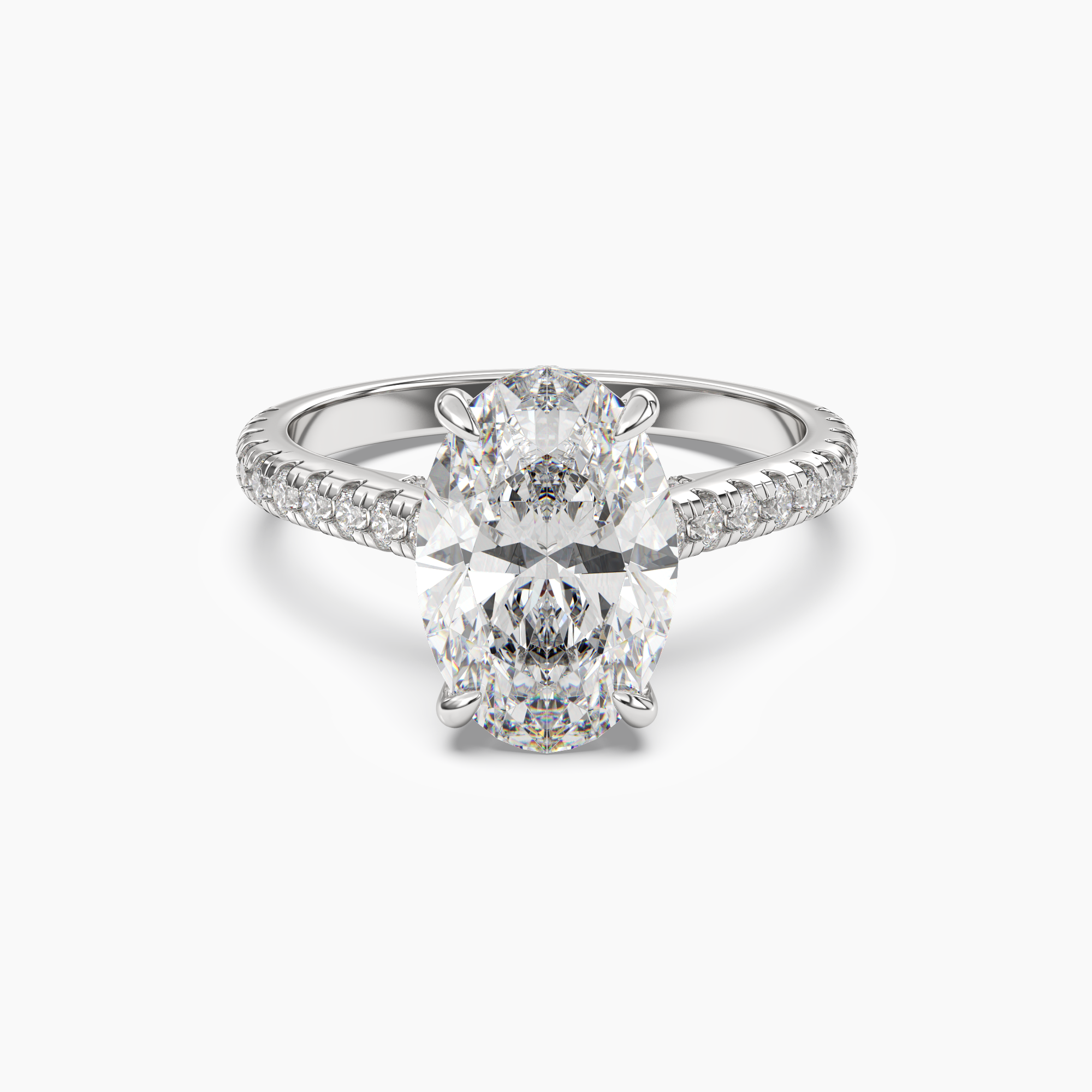 OBSER113 - Lunaris Oval engagement ring setting view 1