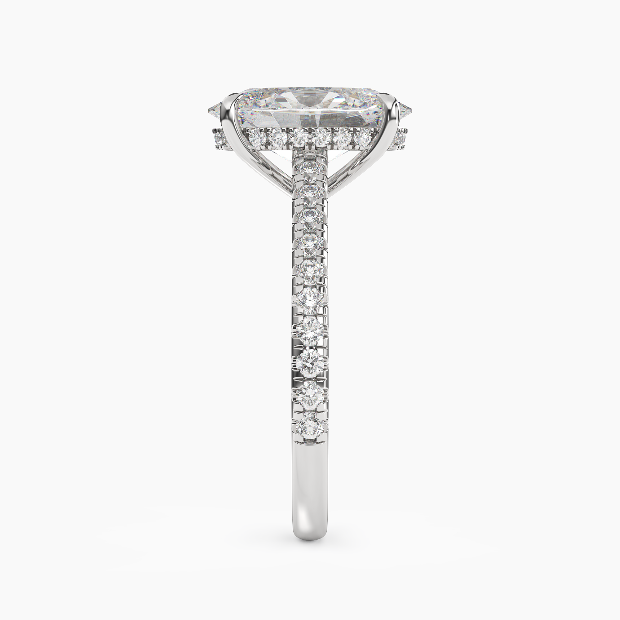 OBSER113 - Lunaris Oval engagement ring setting view 3