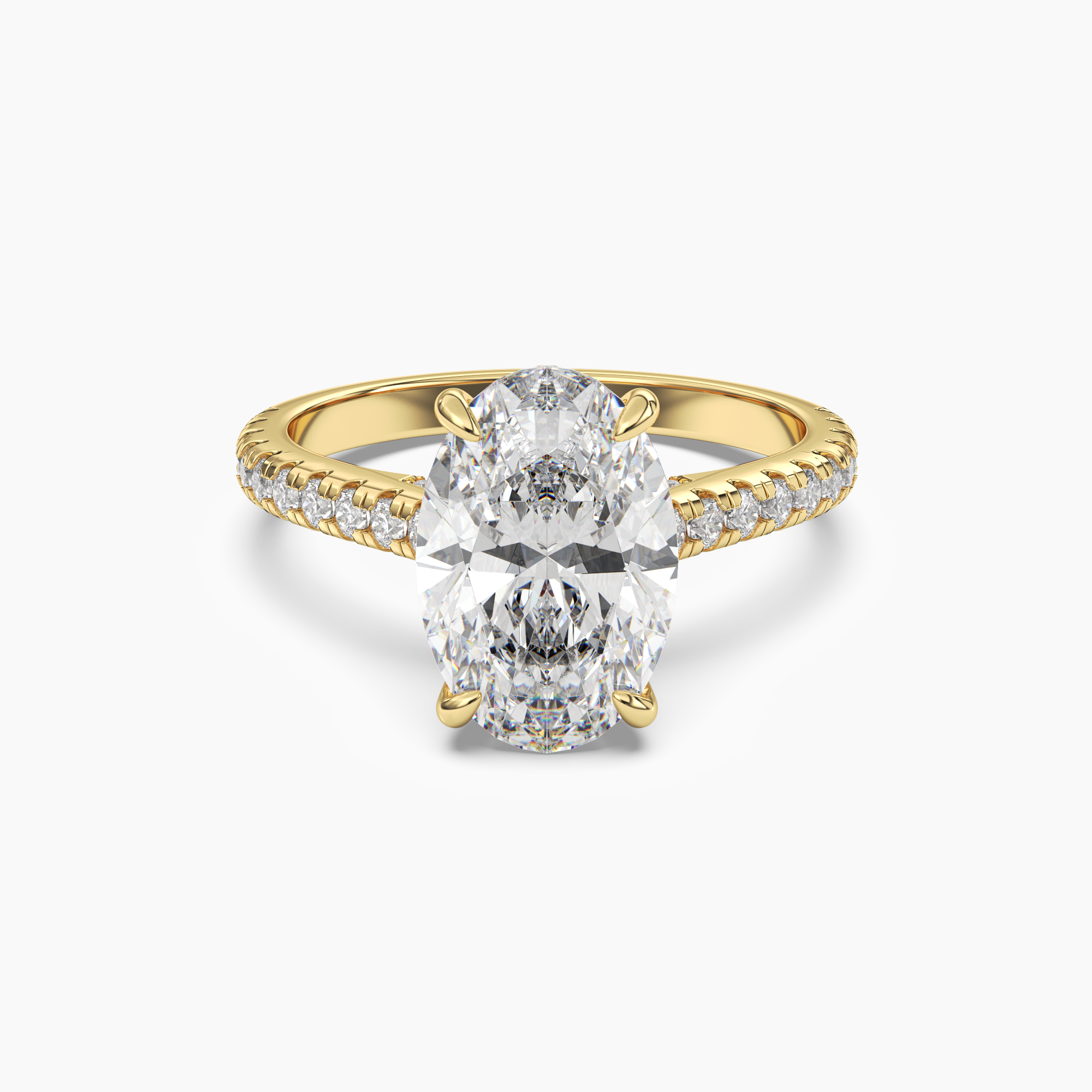 OBSER113 - Lunaris Oval engagement ring setting view 4