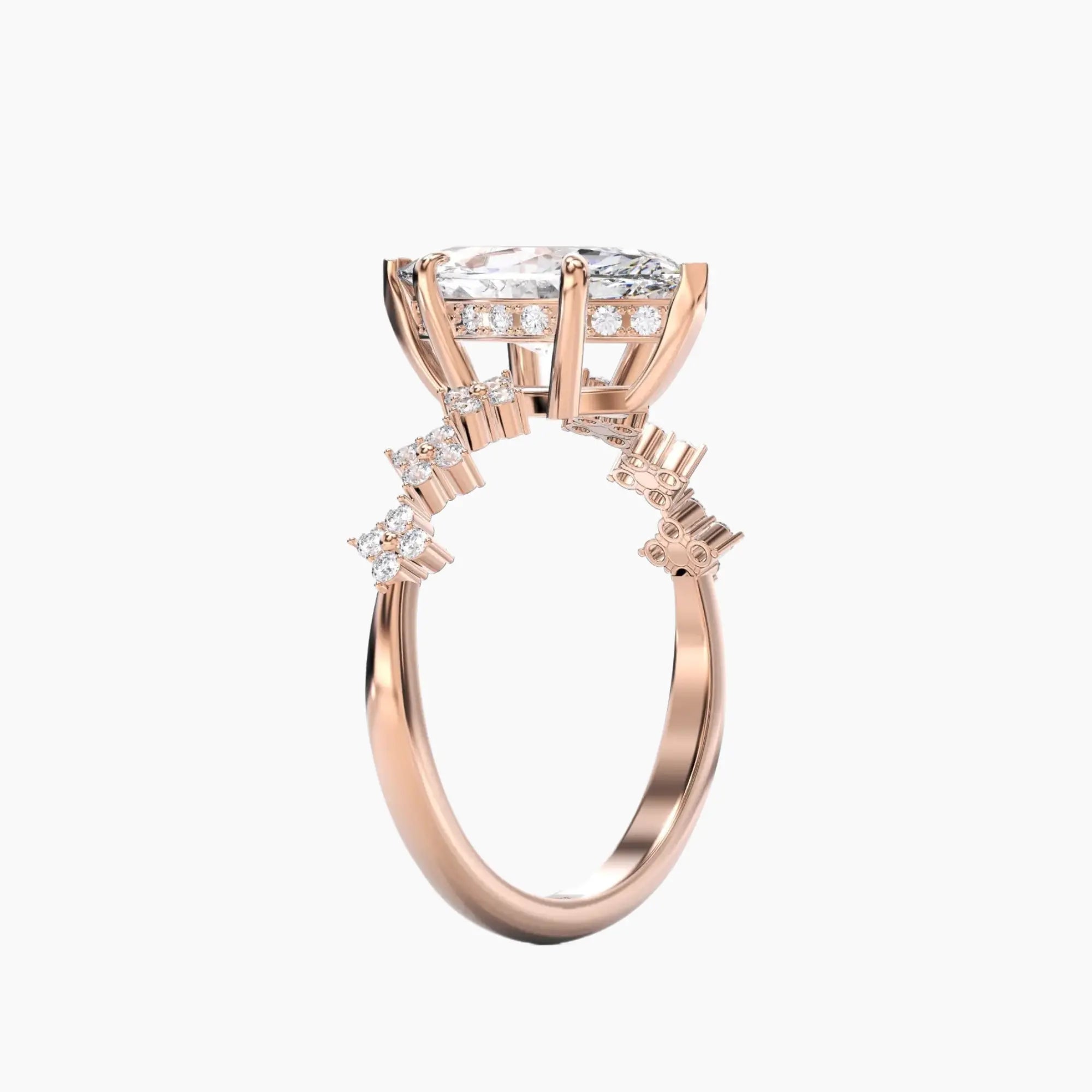 OBSER077 - Starveil Marquise engagement ring setting view 8